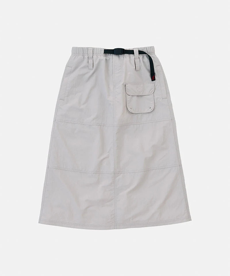Nylon Utility Skirt in Ecru
