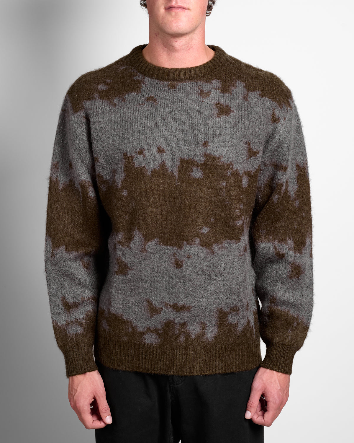 Mohair Splatter Sweater in Slate Splatter