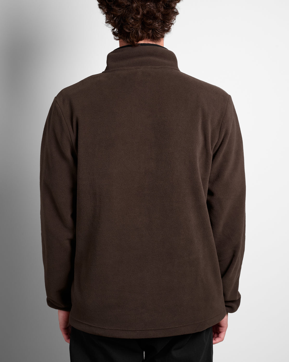 Thermal Fleece Pullover in Deep Brown