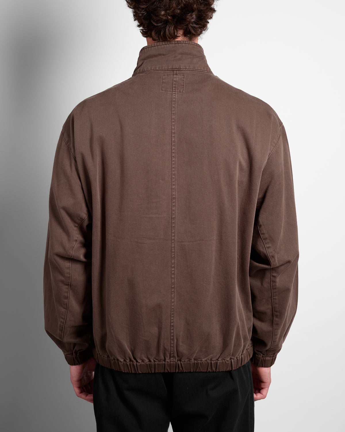 Twill-Around Jacket in Brown Pigment