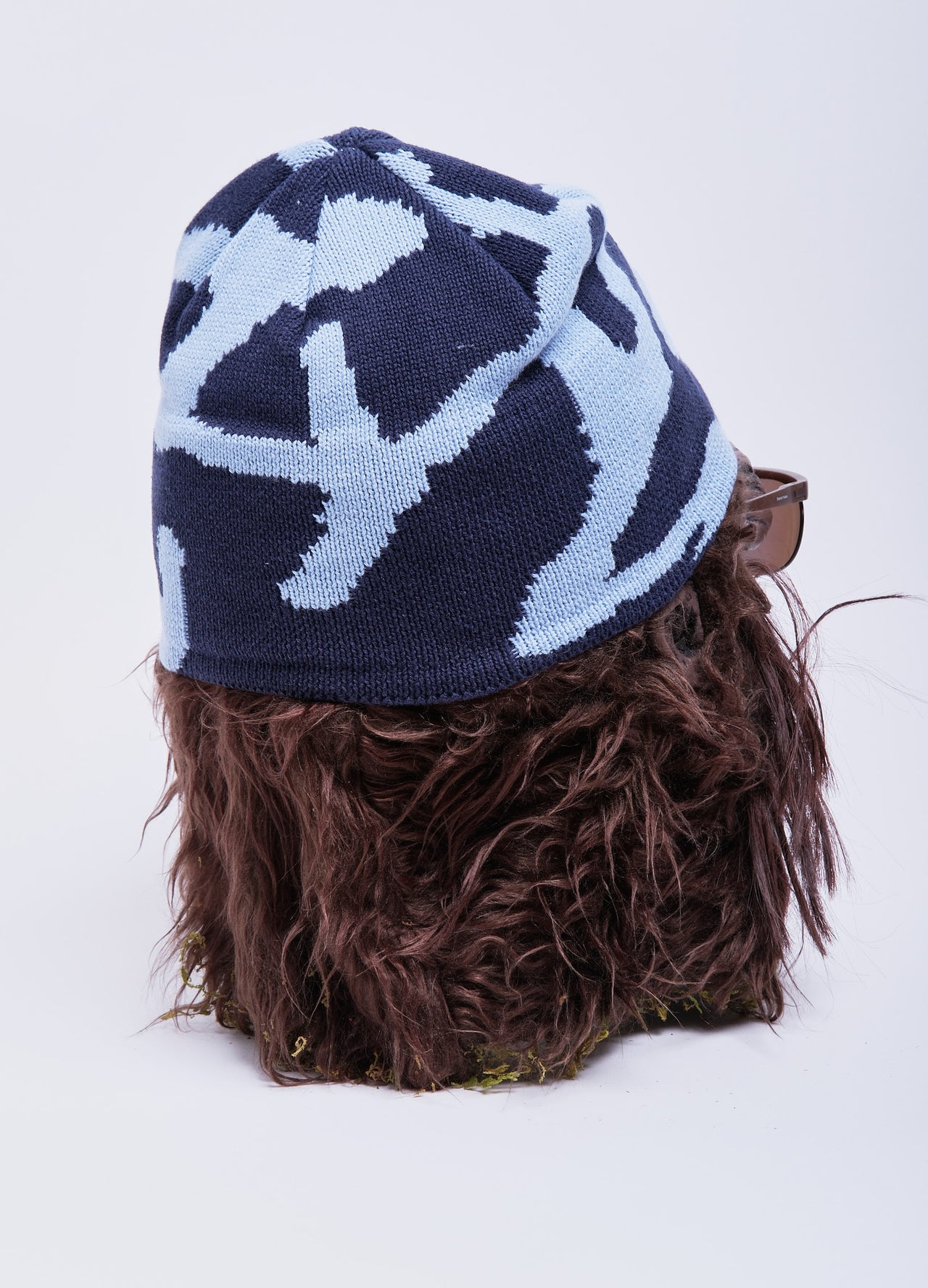 Burly Runningman Beanie in Splatter Blue