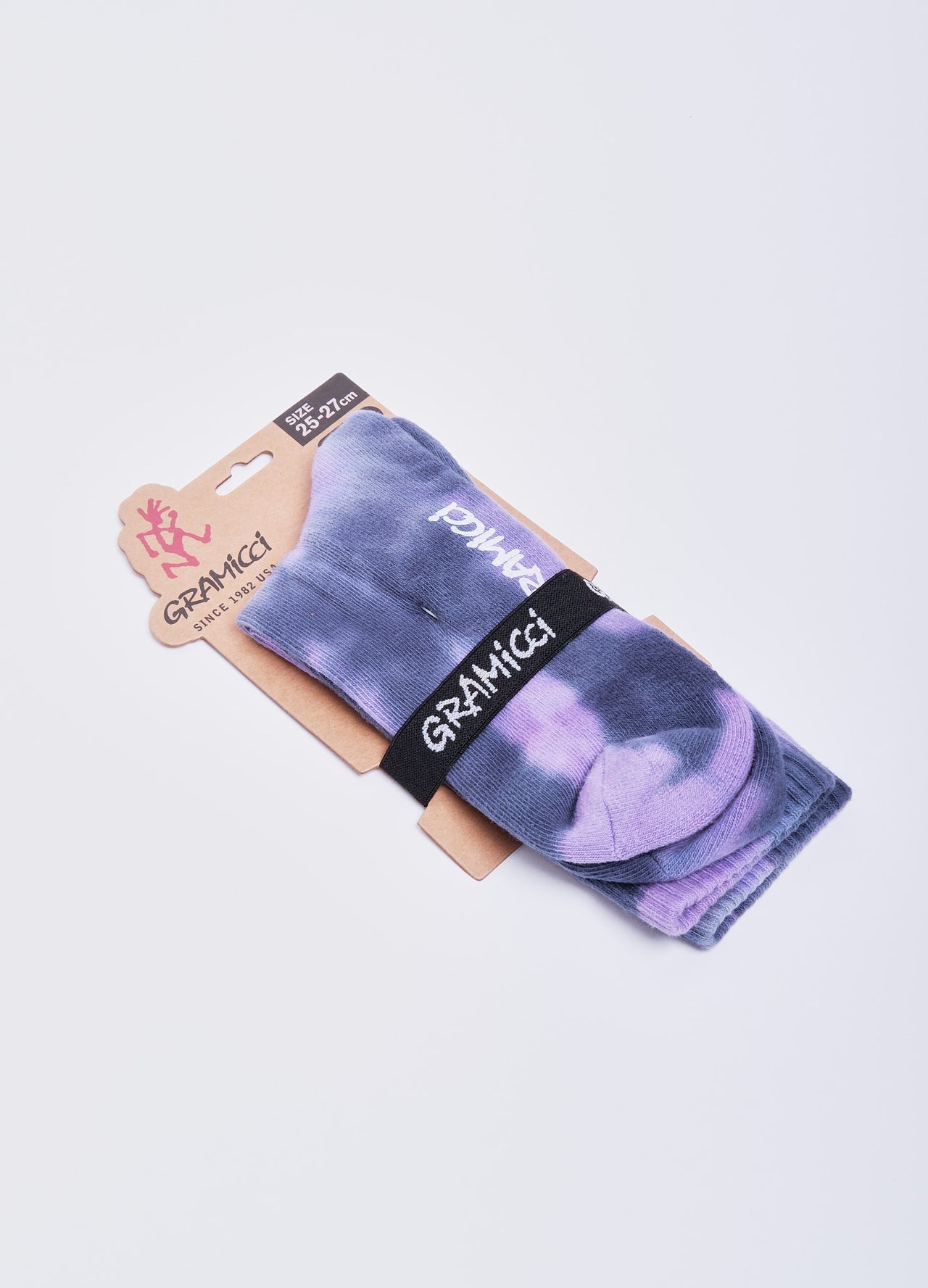 Tie-Dye Crew Socks in Blue/Pink