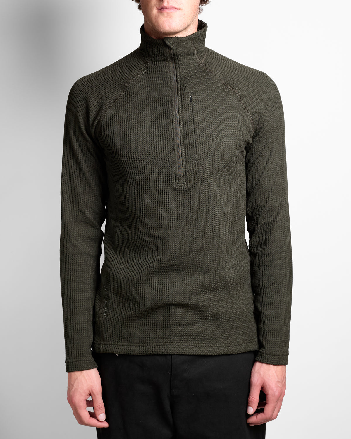 Pace Flow Half Zip in Green Illusion