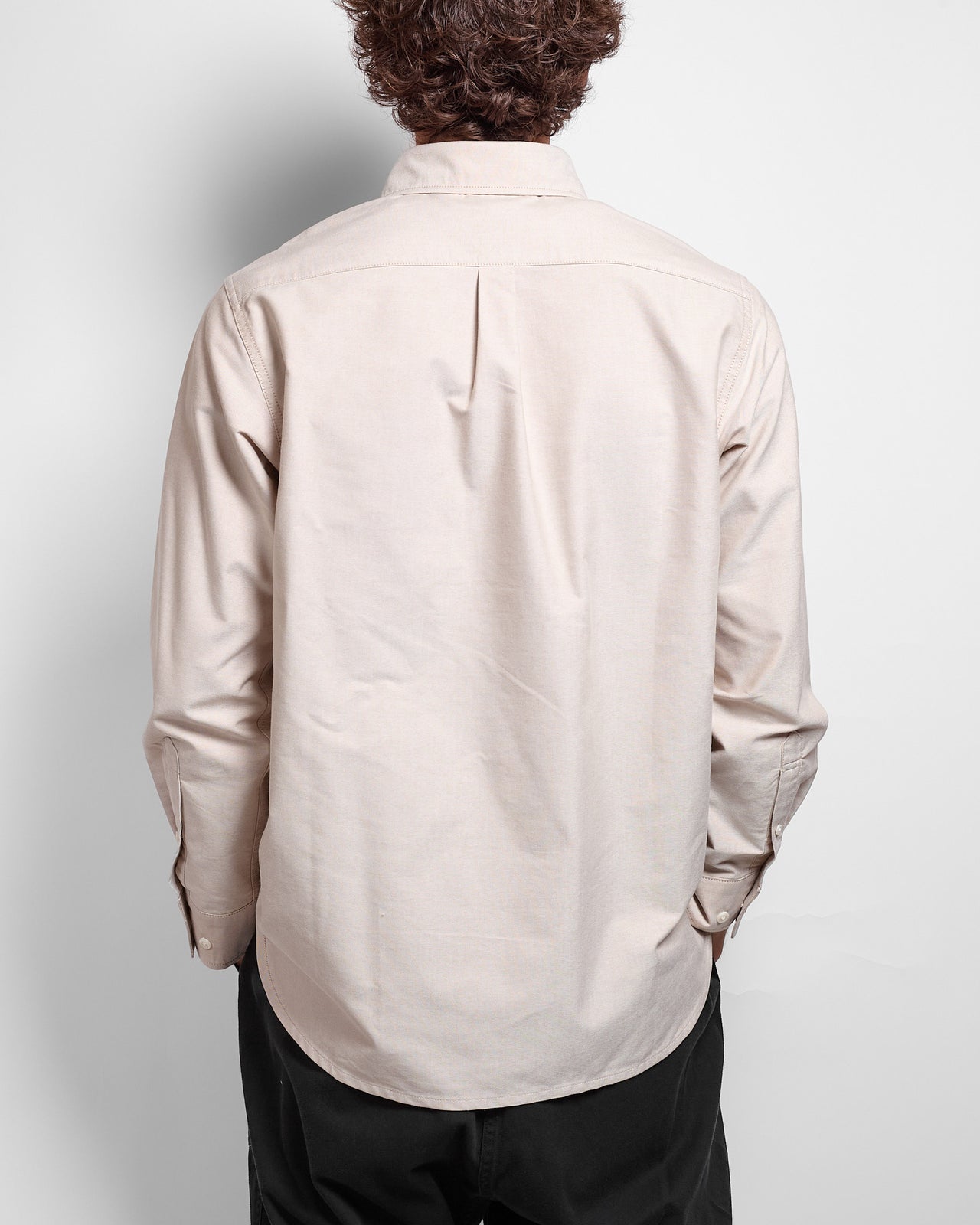 Oxford Button Down Stance Shirt in Ecru