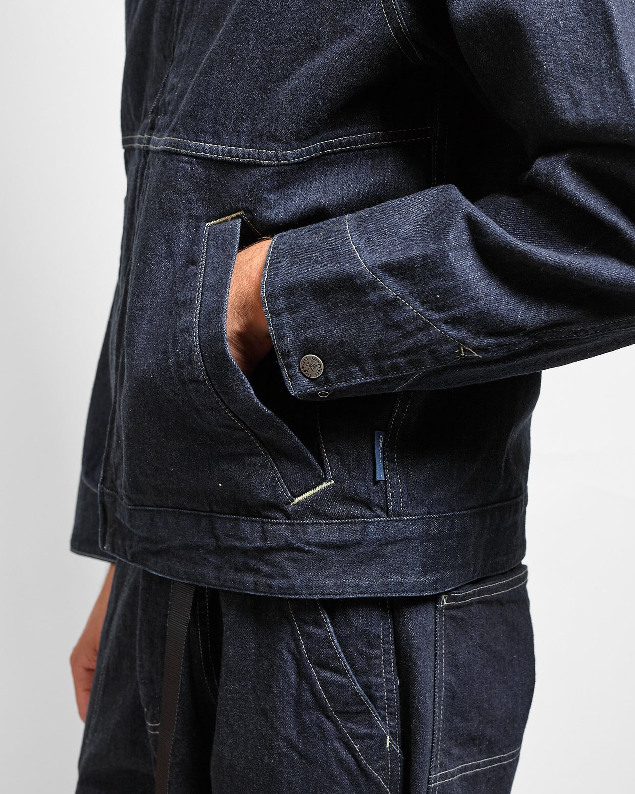 Japanese Slub Denim Jacket in Indigo