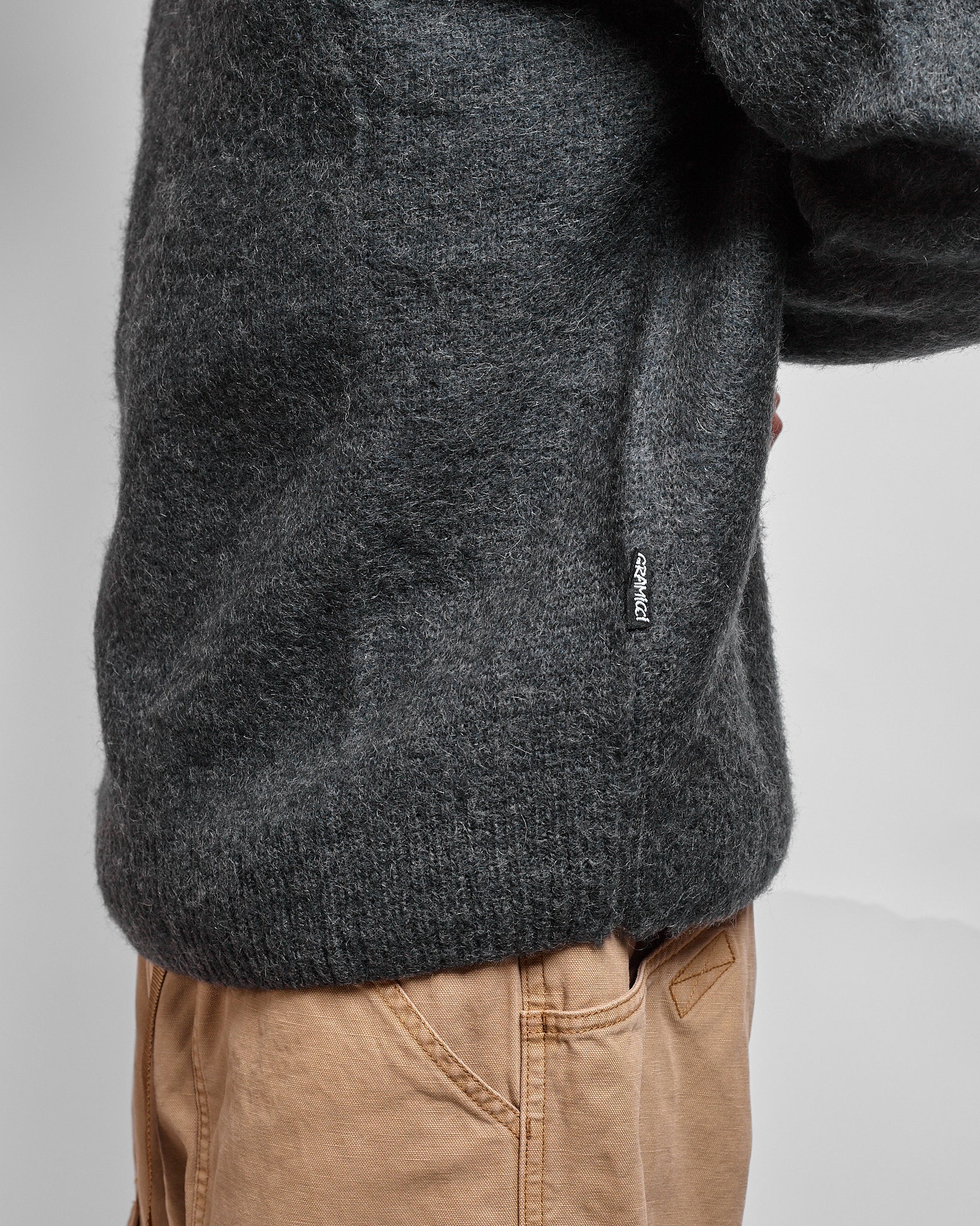 Mohair Sweater in Charcoal ~ Windthrow