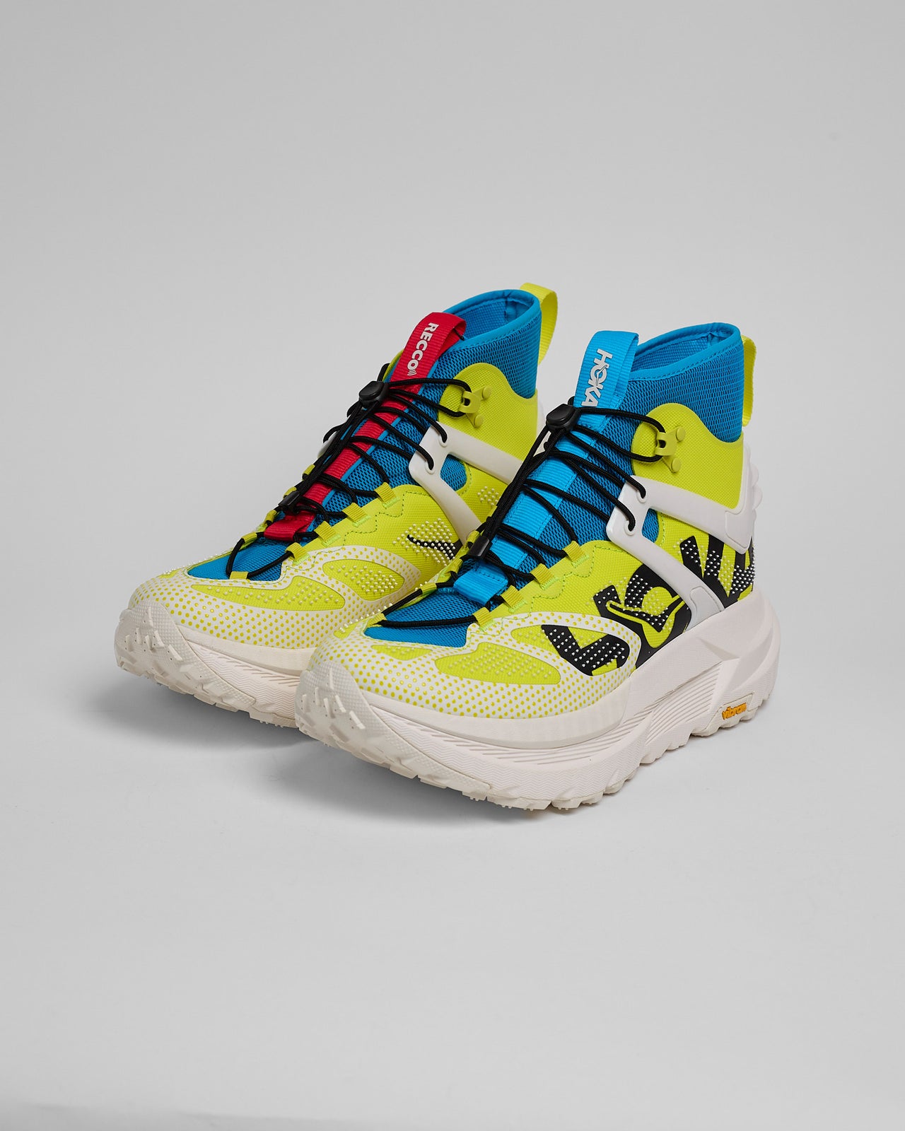 Mafate X Hike in Hoka Citrus/Alabaster