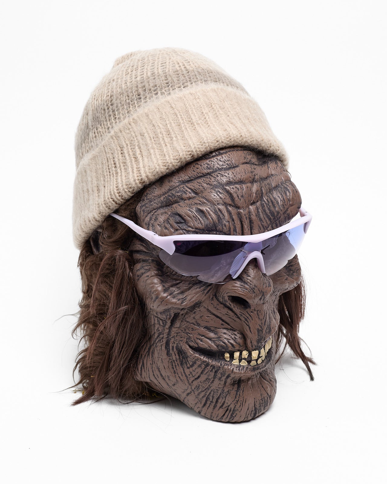 Mohair Beanie in Cream