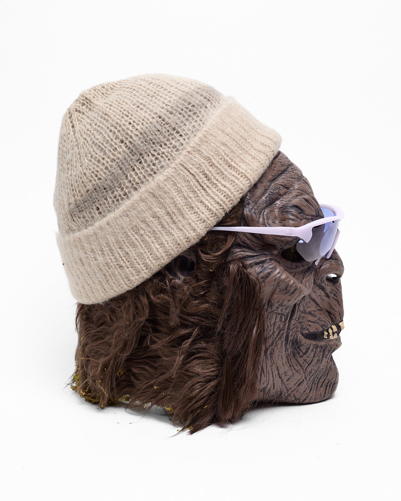 Mohair Beanie in Cream