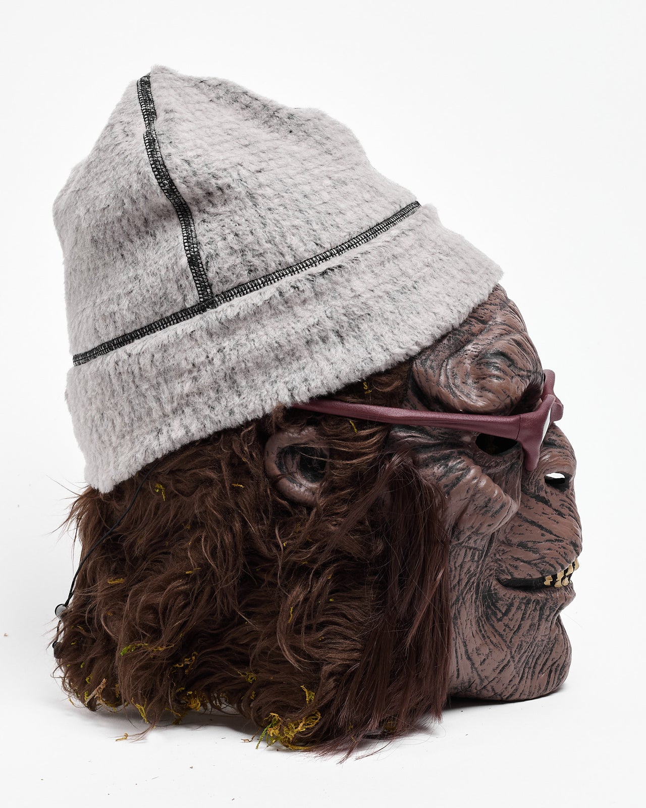 High Loft™ Wool Beanie in Silver Crème/Black