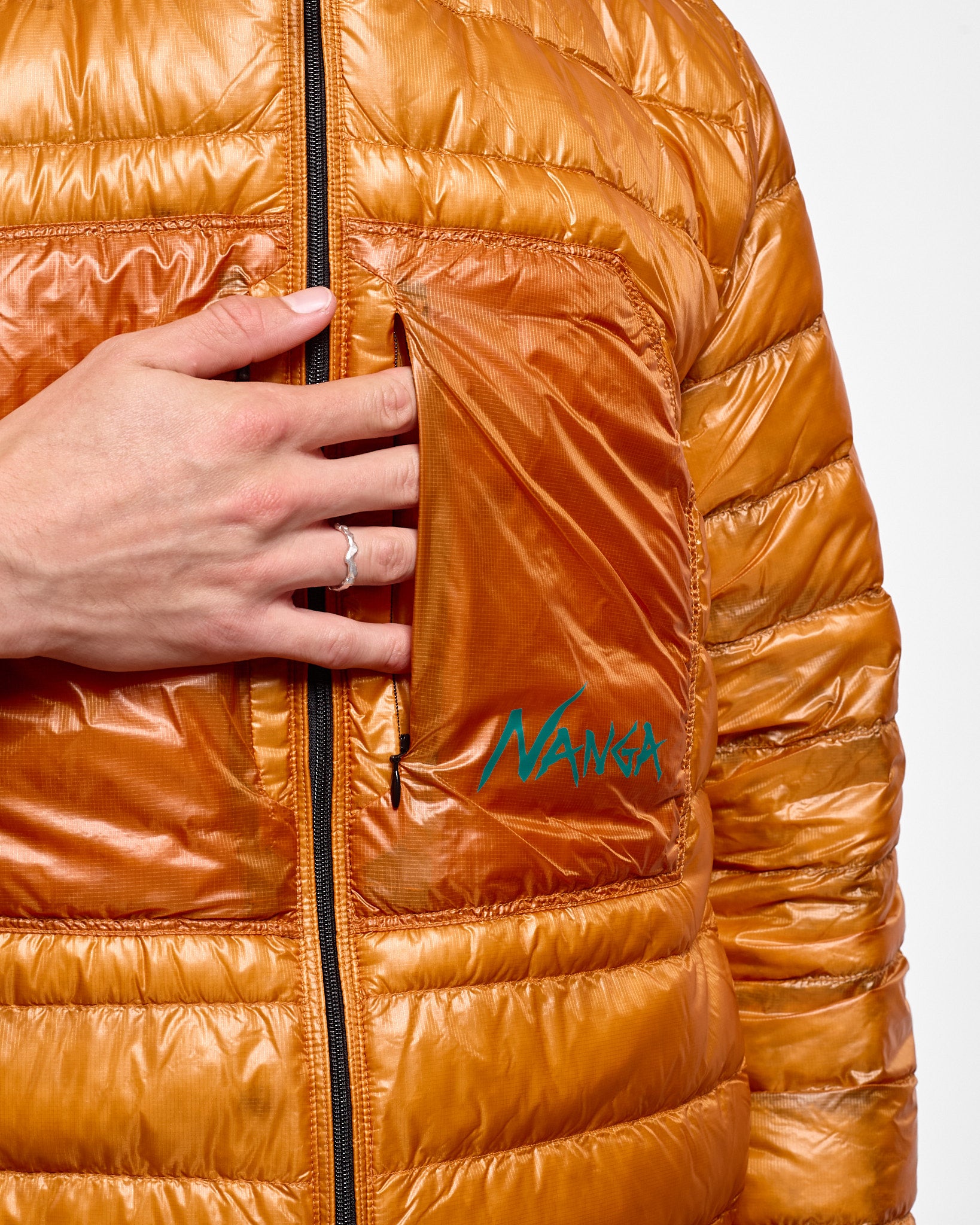 Ultilight Down Packable Parka in Orange ~ Windthrow