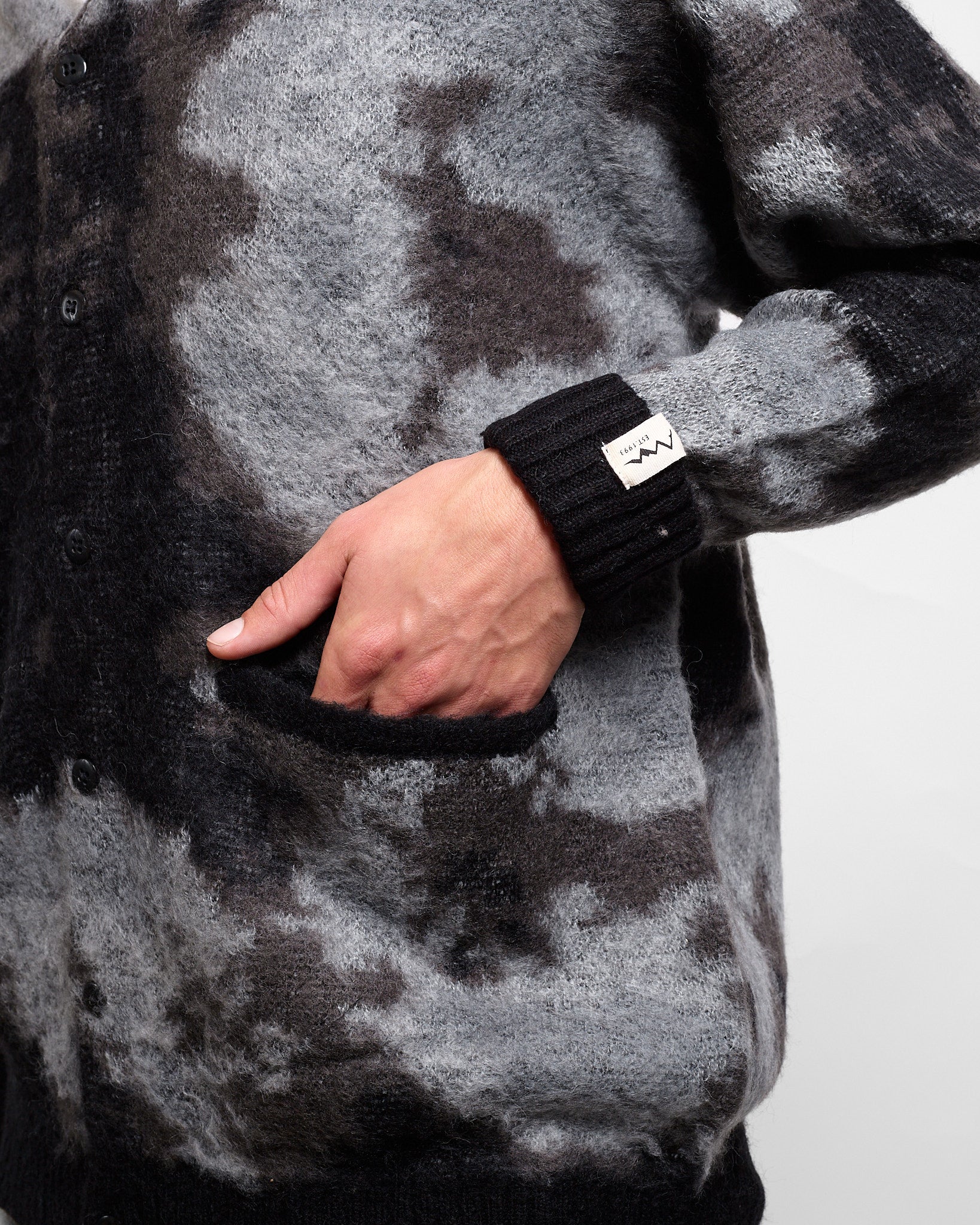 MANASTASH◆MANASTASH JAQUARD BOA JACKET/フリースジャケット/L/アクリル/総柄/7102039