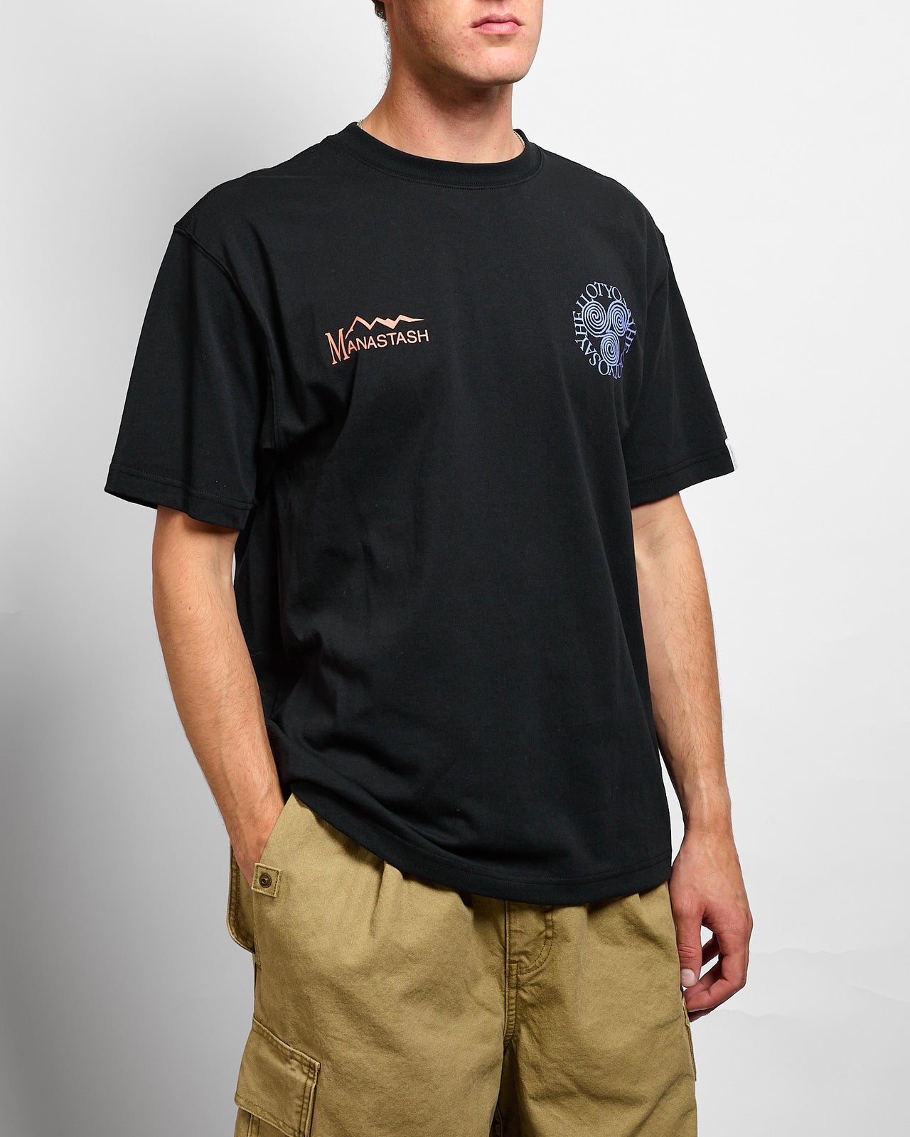 SAYHELLO Tee in Black