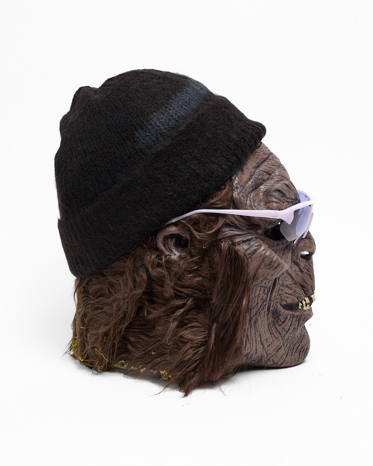 Mohair Beanie in Black