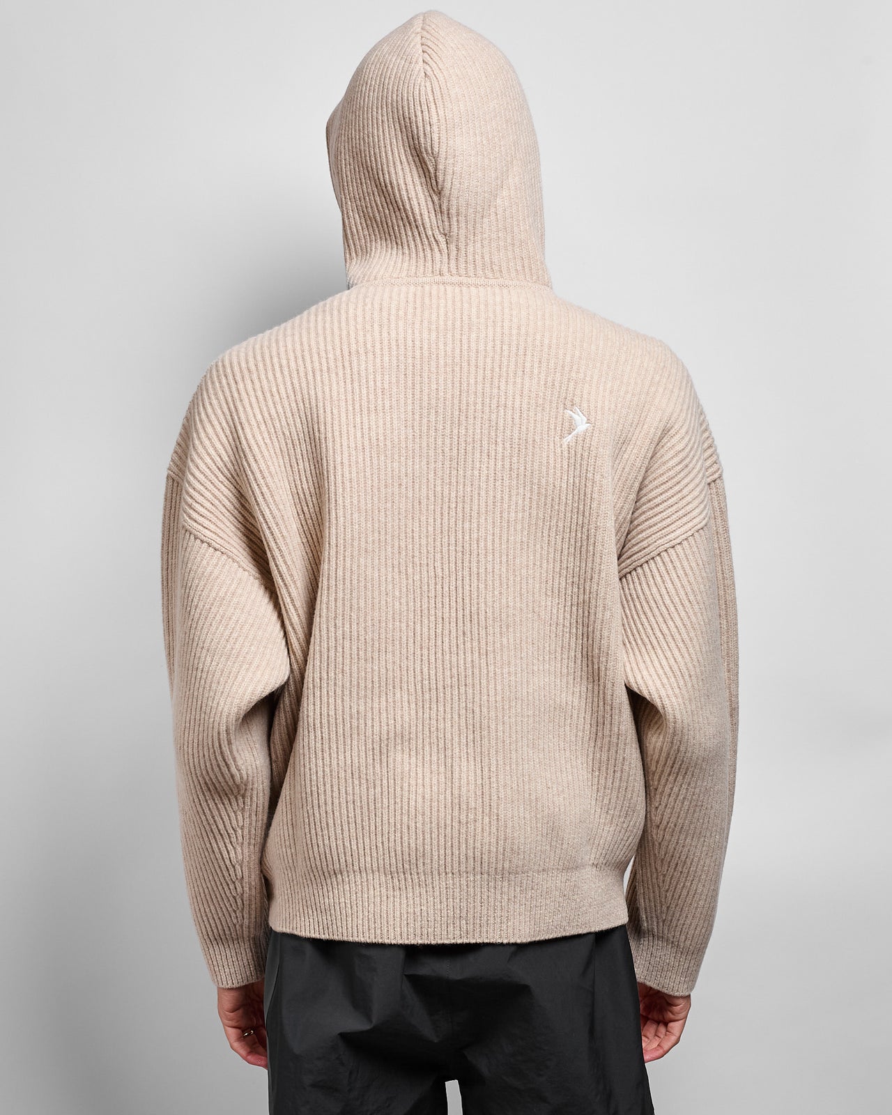 Vonarstræti Zipped Hoodie in Feather Grey