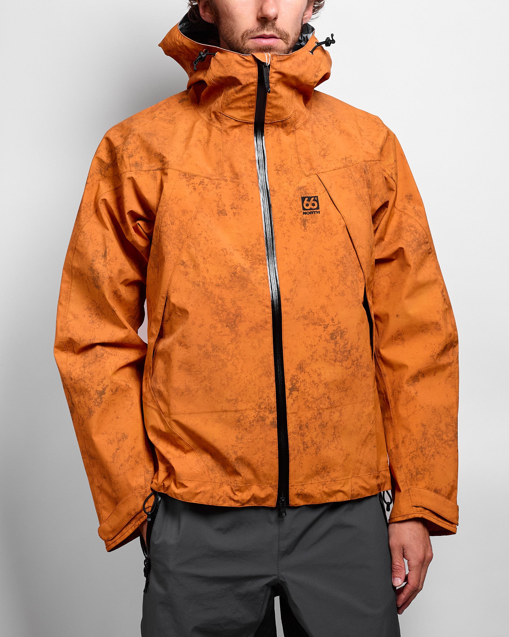 Dyngja Shell Jacket in Fisherman Print ~ Windthrow