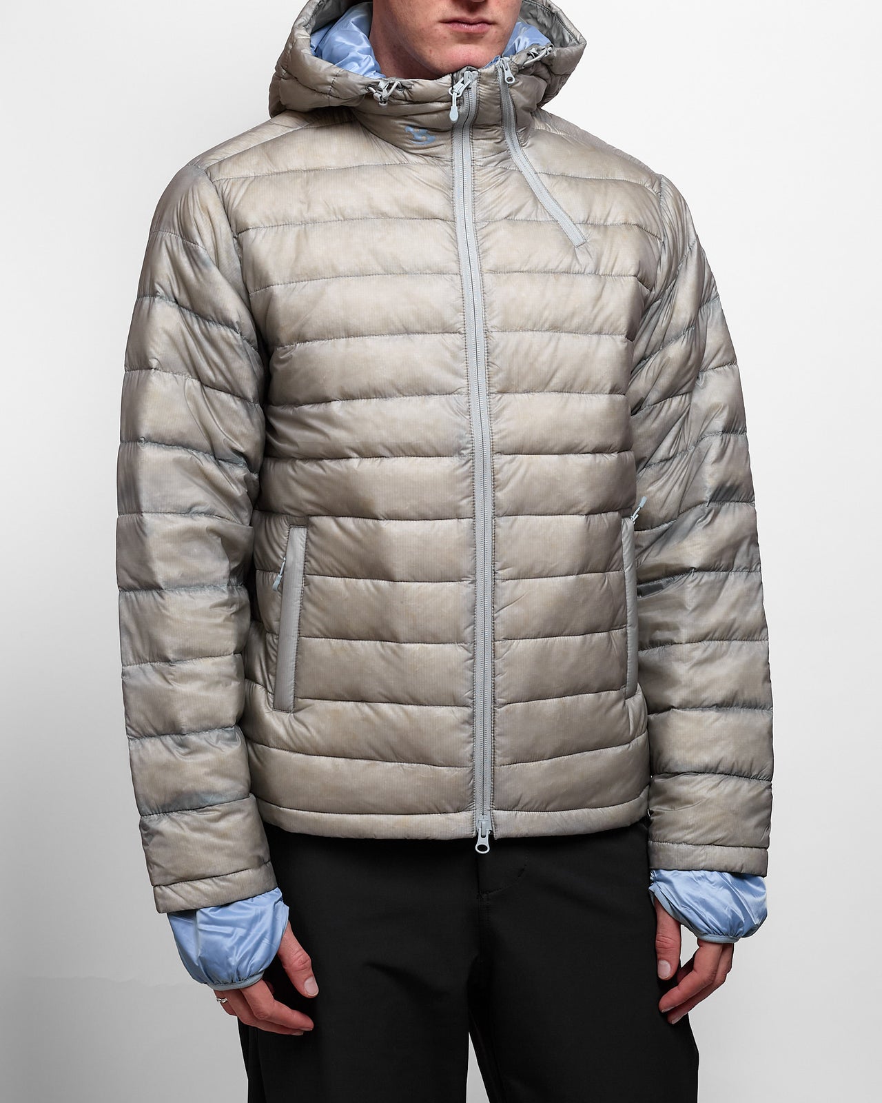 Suffix Puffer Jacket in Grey