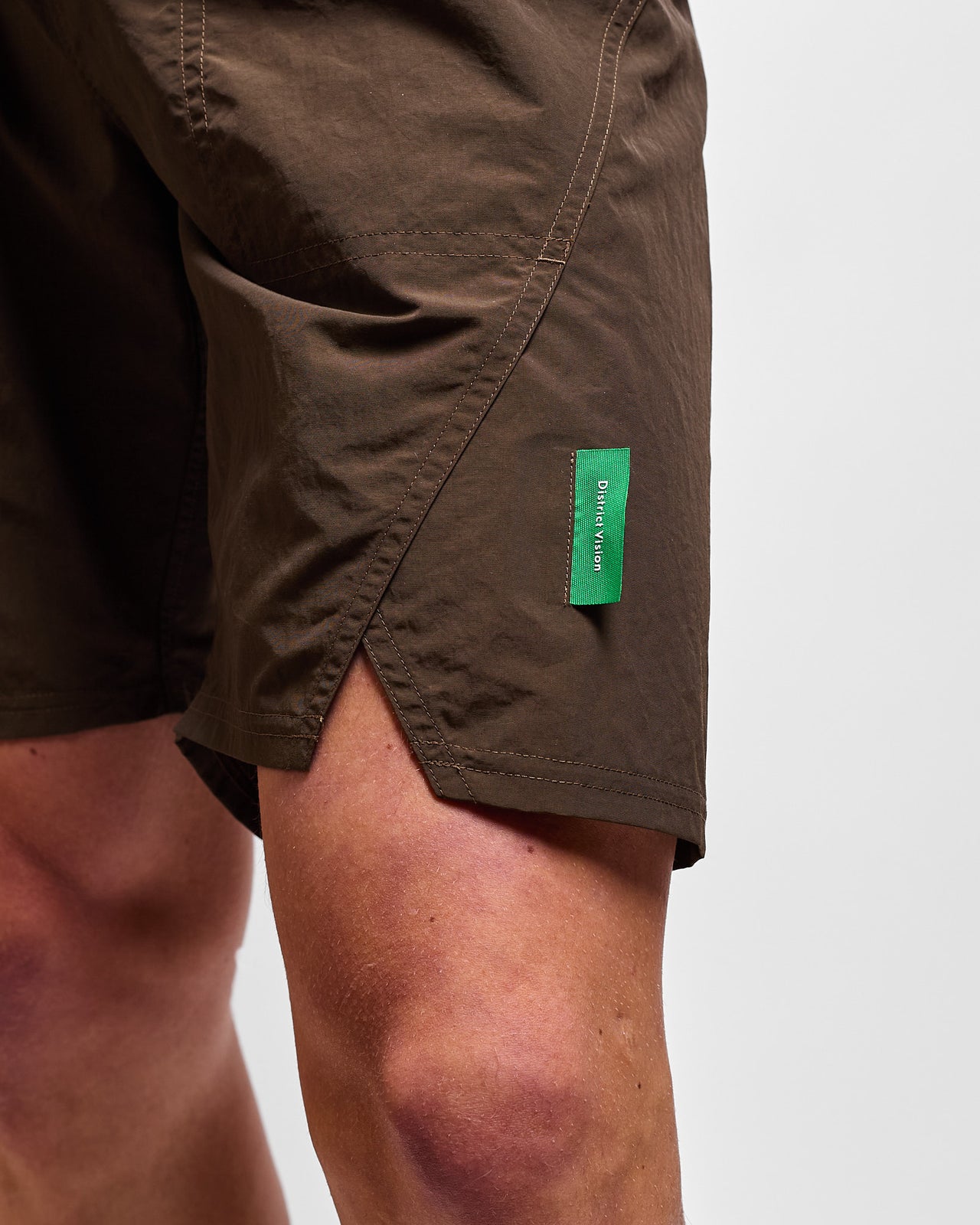 Taslan Nylon Shorts in Moss