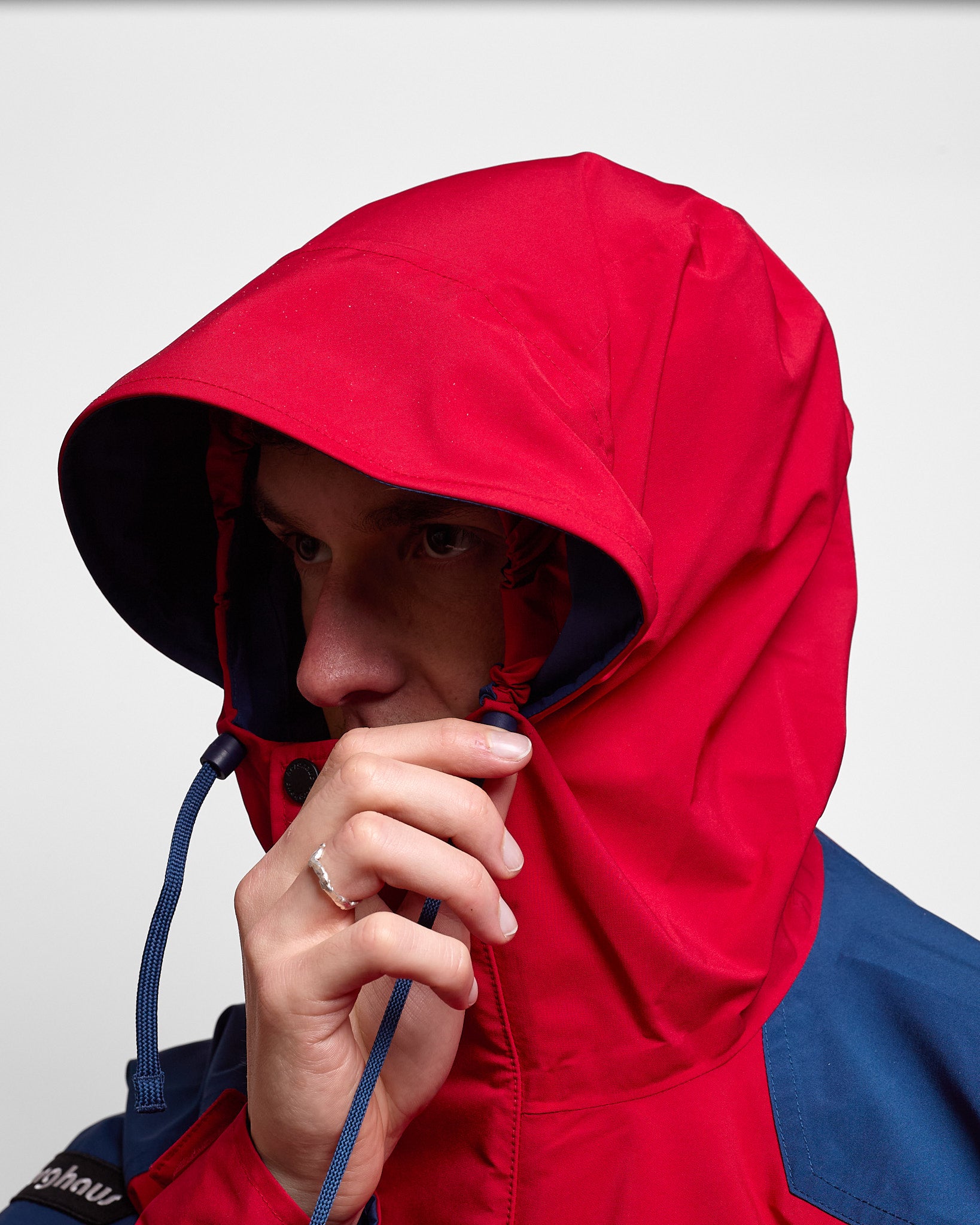 Meru Mountain Gore-Tex Jacket in Red/Blue ~ Windthrow