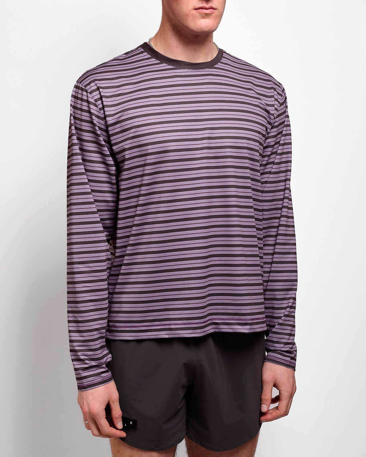 Striped LS in Grape