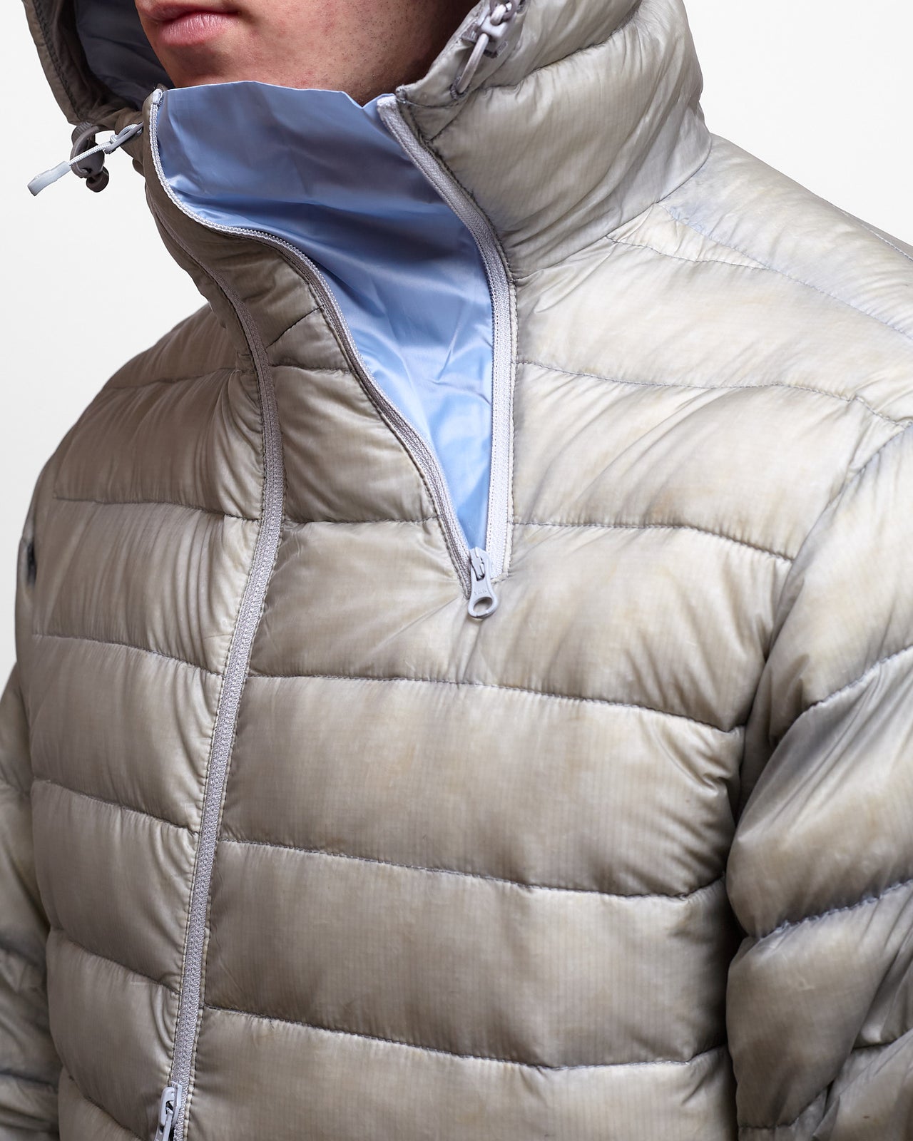 Suffix Puffer Jacket in Grey