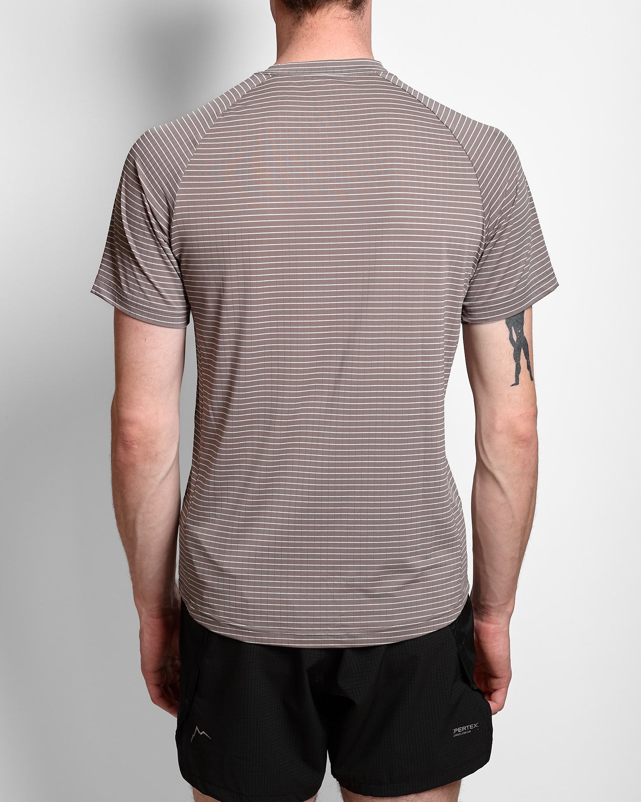 Stripe B.L. Short Sleeve in Grey