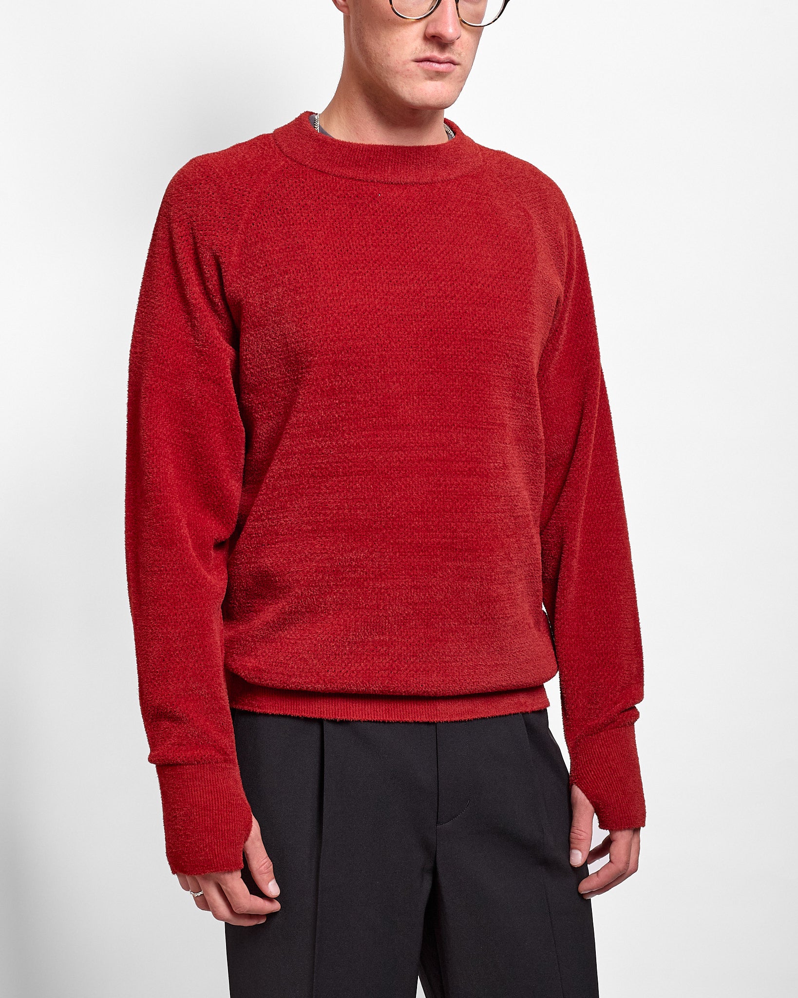 Mesh Pile Crew in Burnt Henna ~ Windthrow