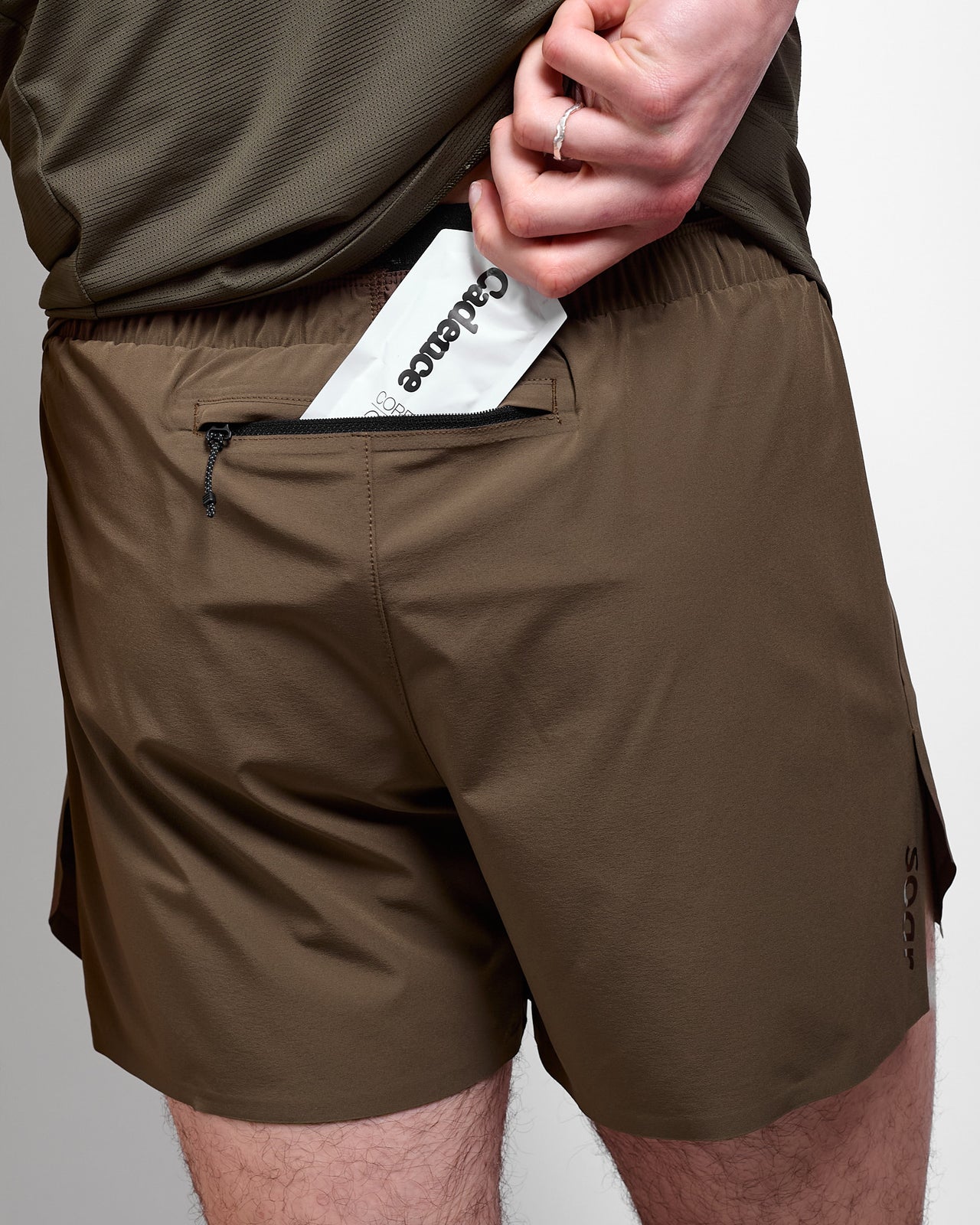 Run Shorts in Khaki