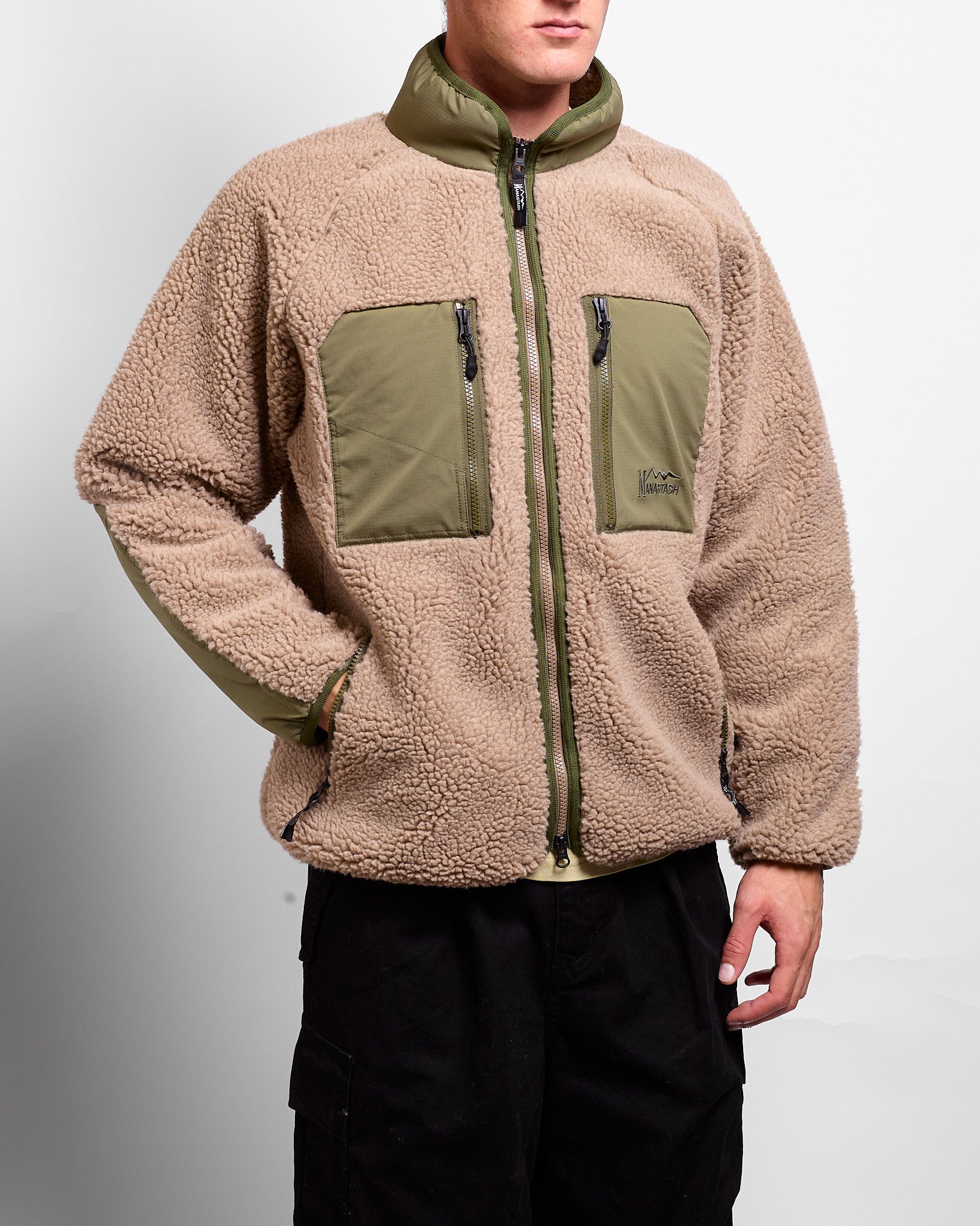 Mt. Gorilla Fleece Jacket in Mocca ~ Windthrow