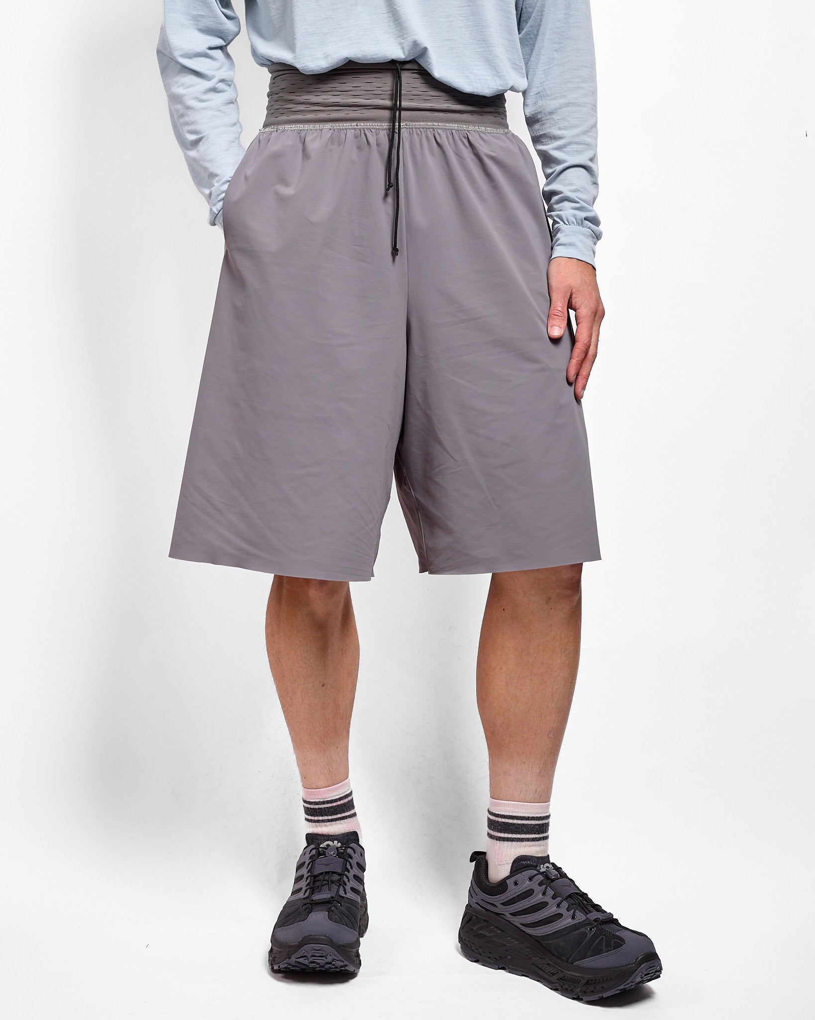 パンツ gnuhr WARP SHORT SHORT charcoal gray WARP SHORT LONG | gnuhr