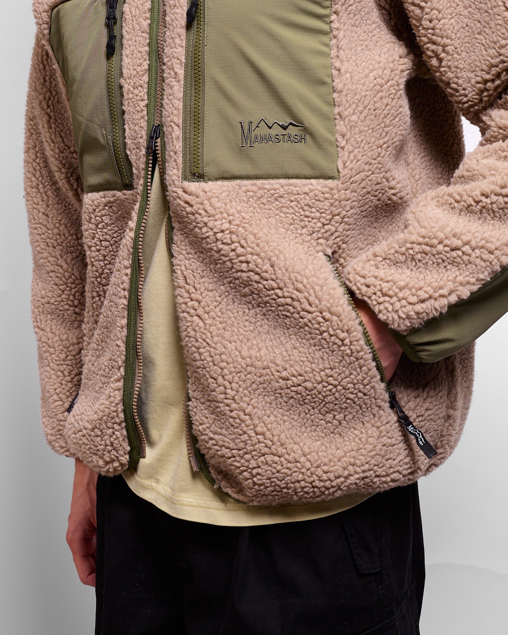 Mt. Gorilla Fleece Jacket in Mocca ~ Windthrow