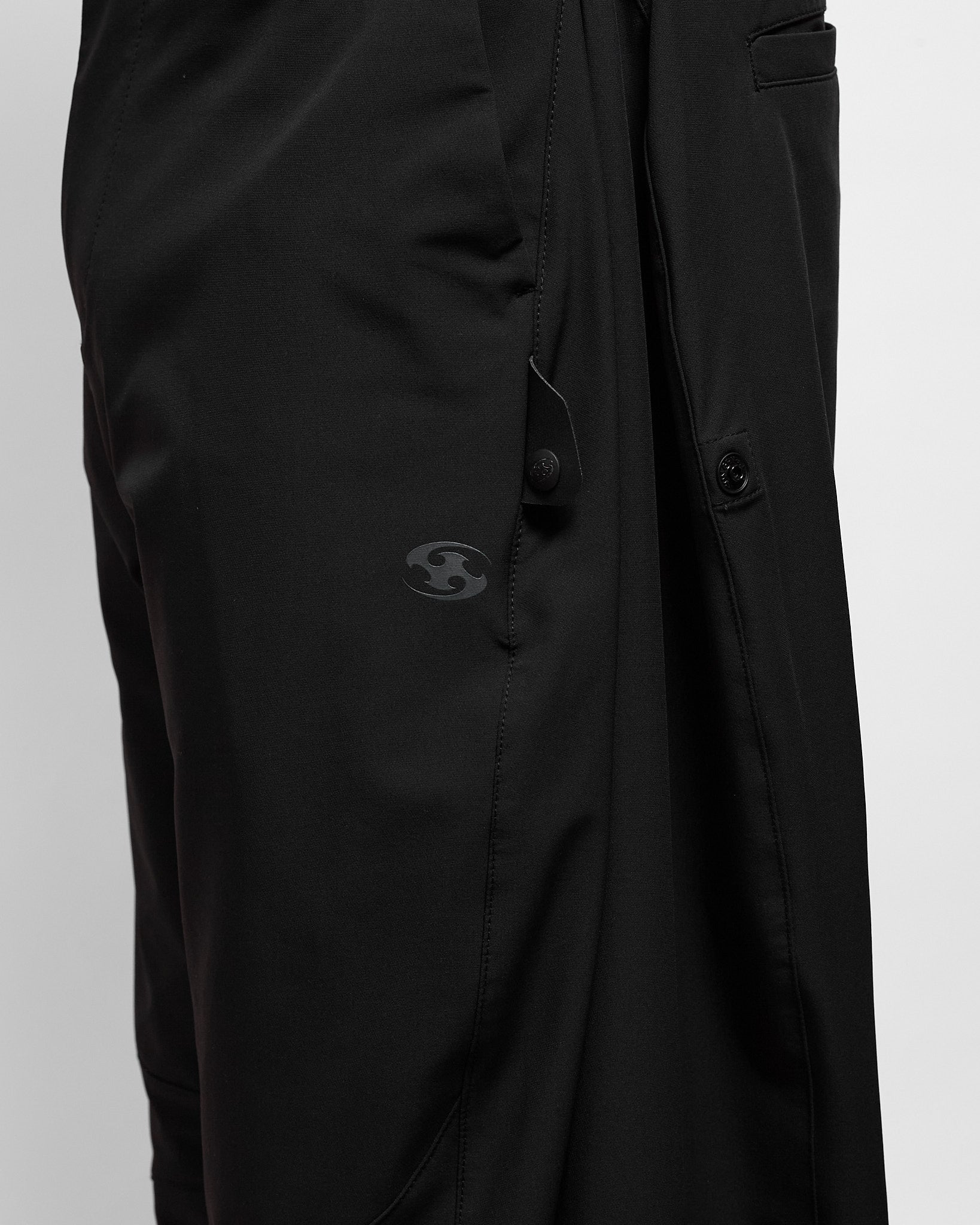 Side Snap Pants V2 in Black ~ Windthrow