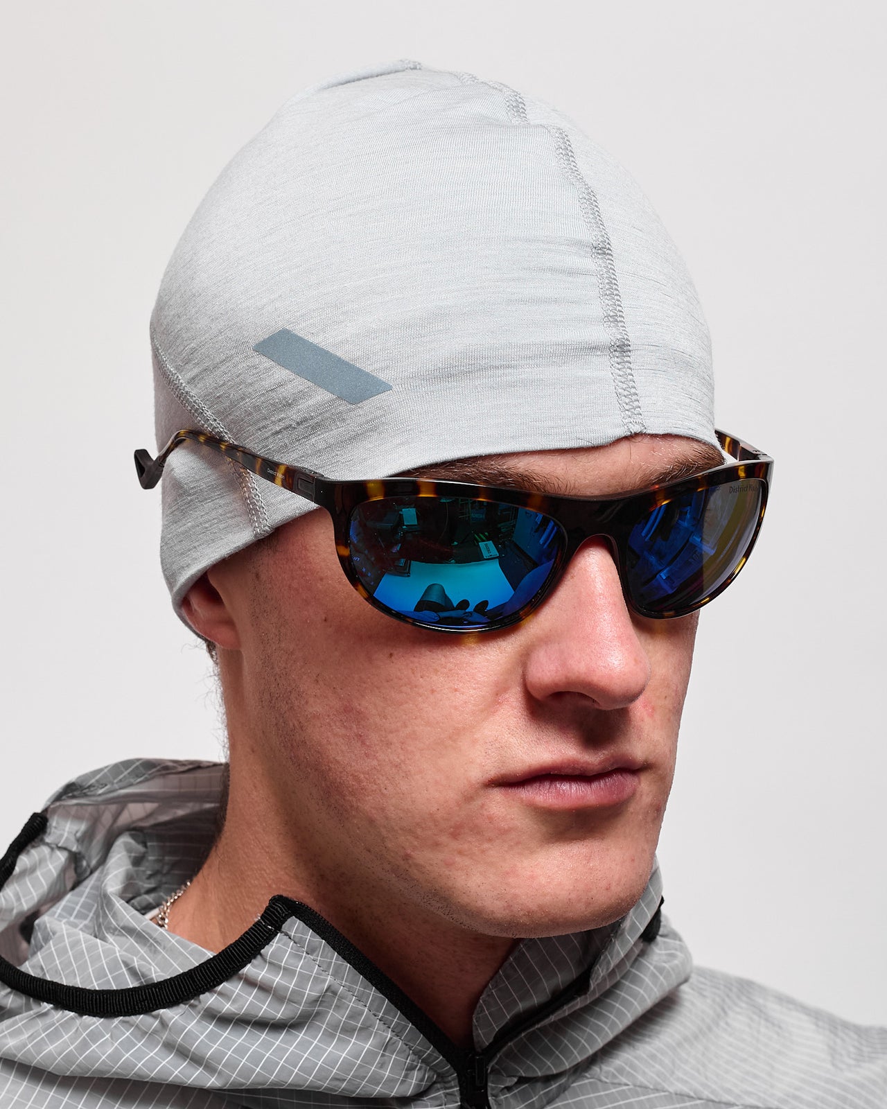 Merino Silk Beanie in Grey