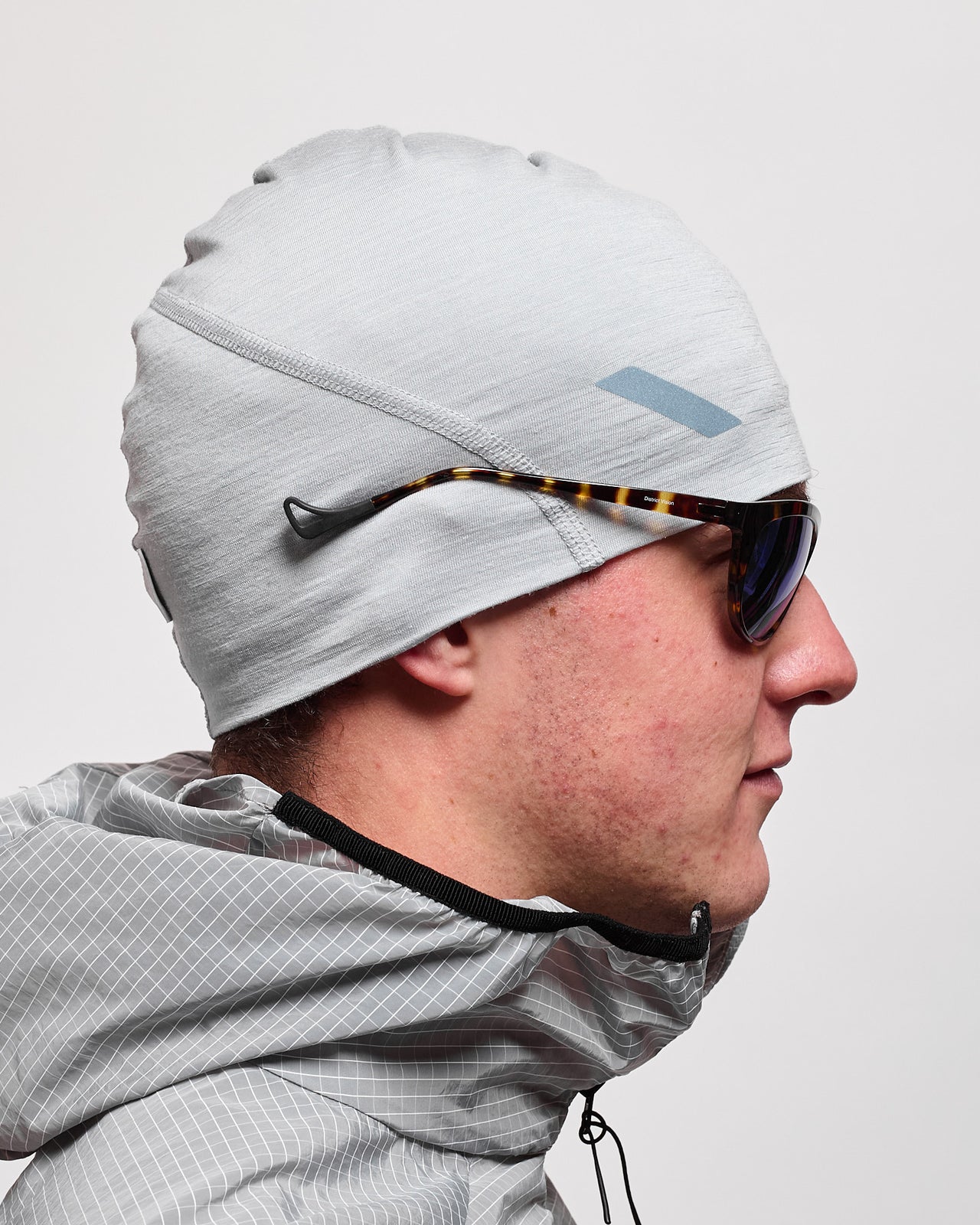 Merino Silk Beanie in Grey