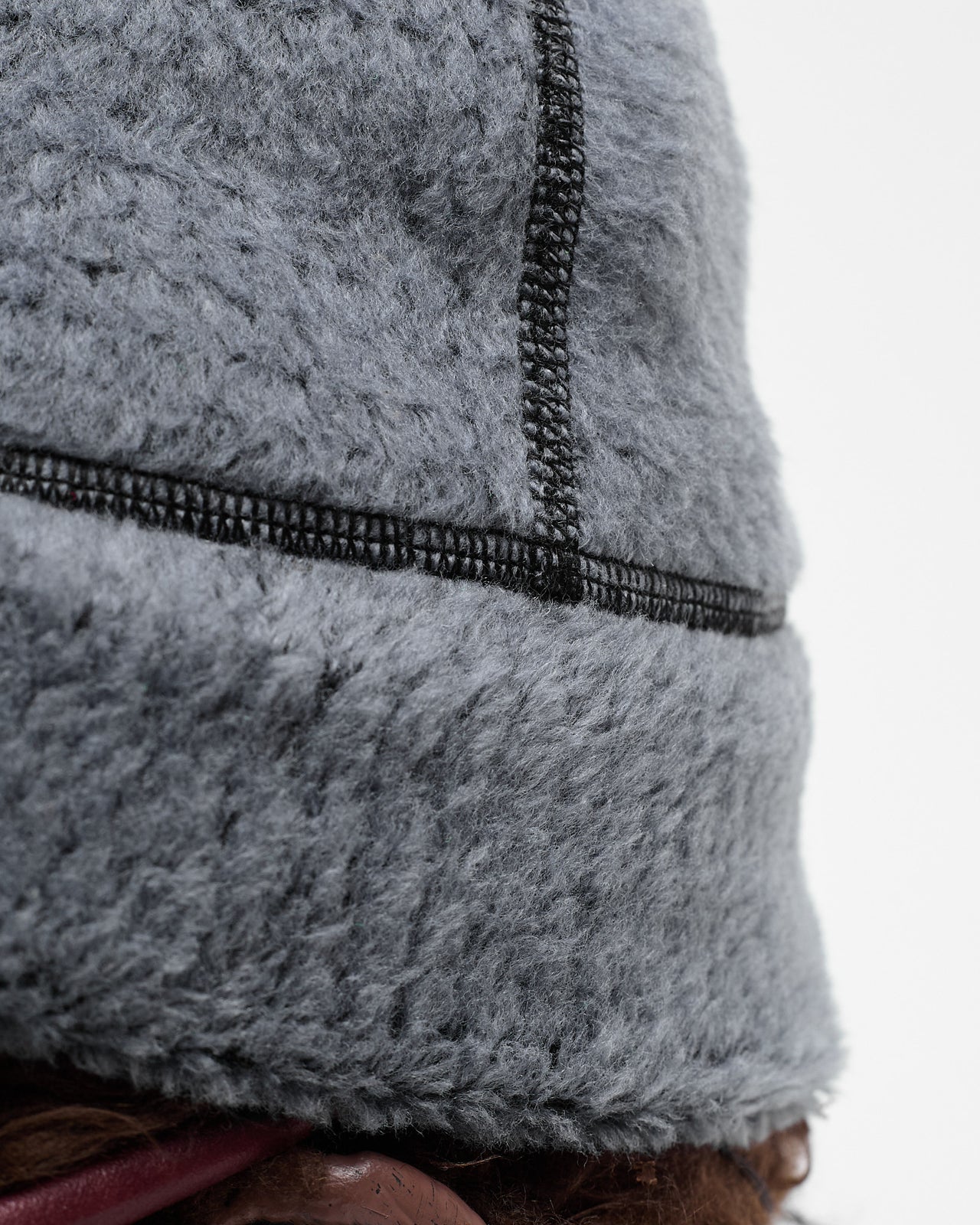 High Loft™ Wool Beanie in Filntstone/Black