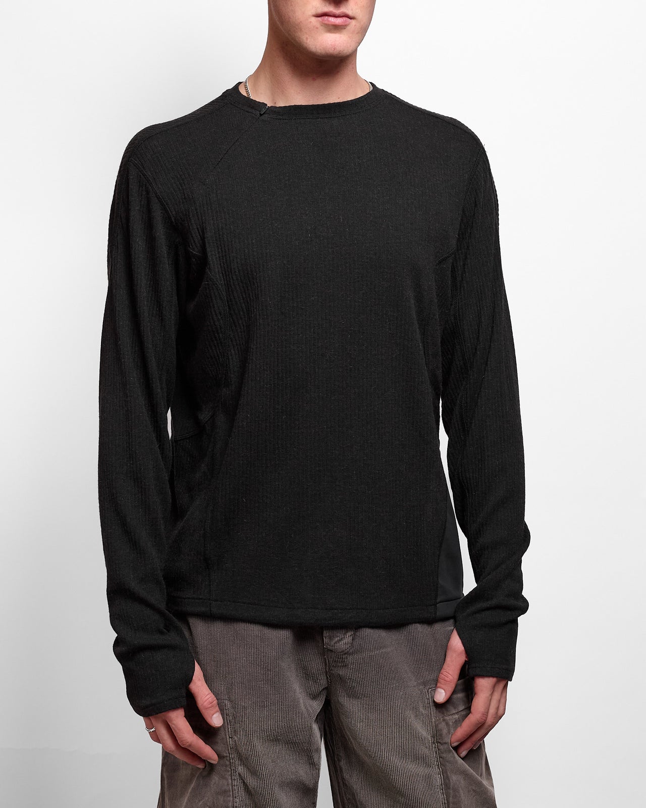 Ribbed Long Sleeve in Black