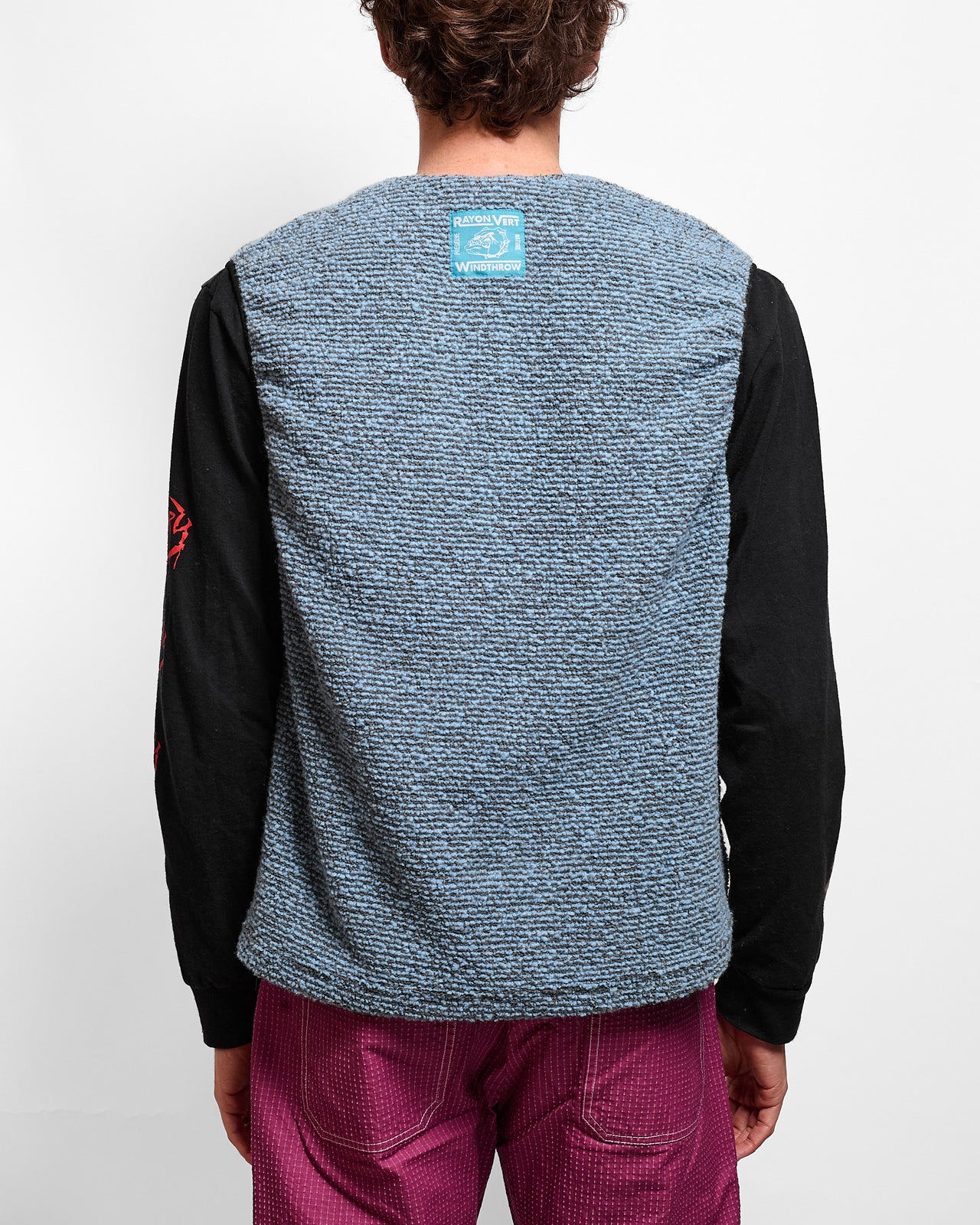 Samanto Pullover Fleece Vest in Windthrow Blue