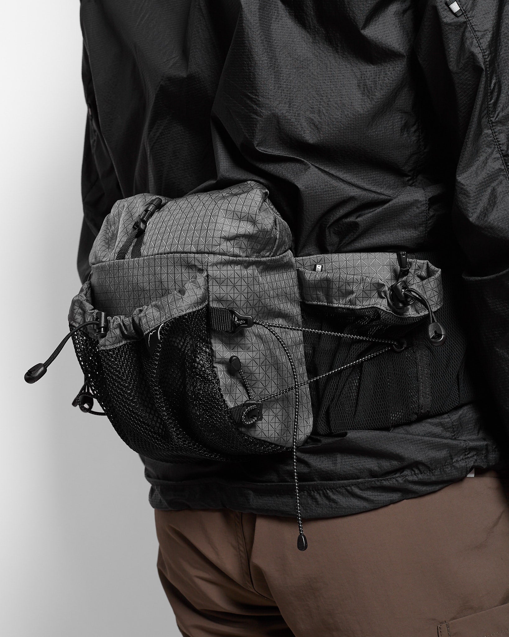 Fanny Pack in B-Grid Grey ~ Windthrow