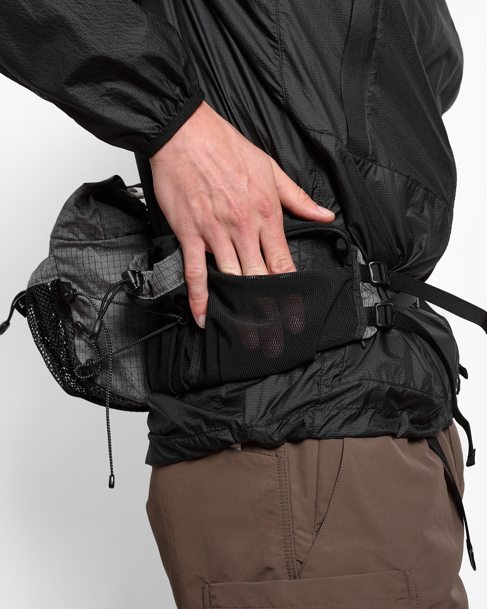 Fanny Pack in B-Grid Grey ~ Windthrow
