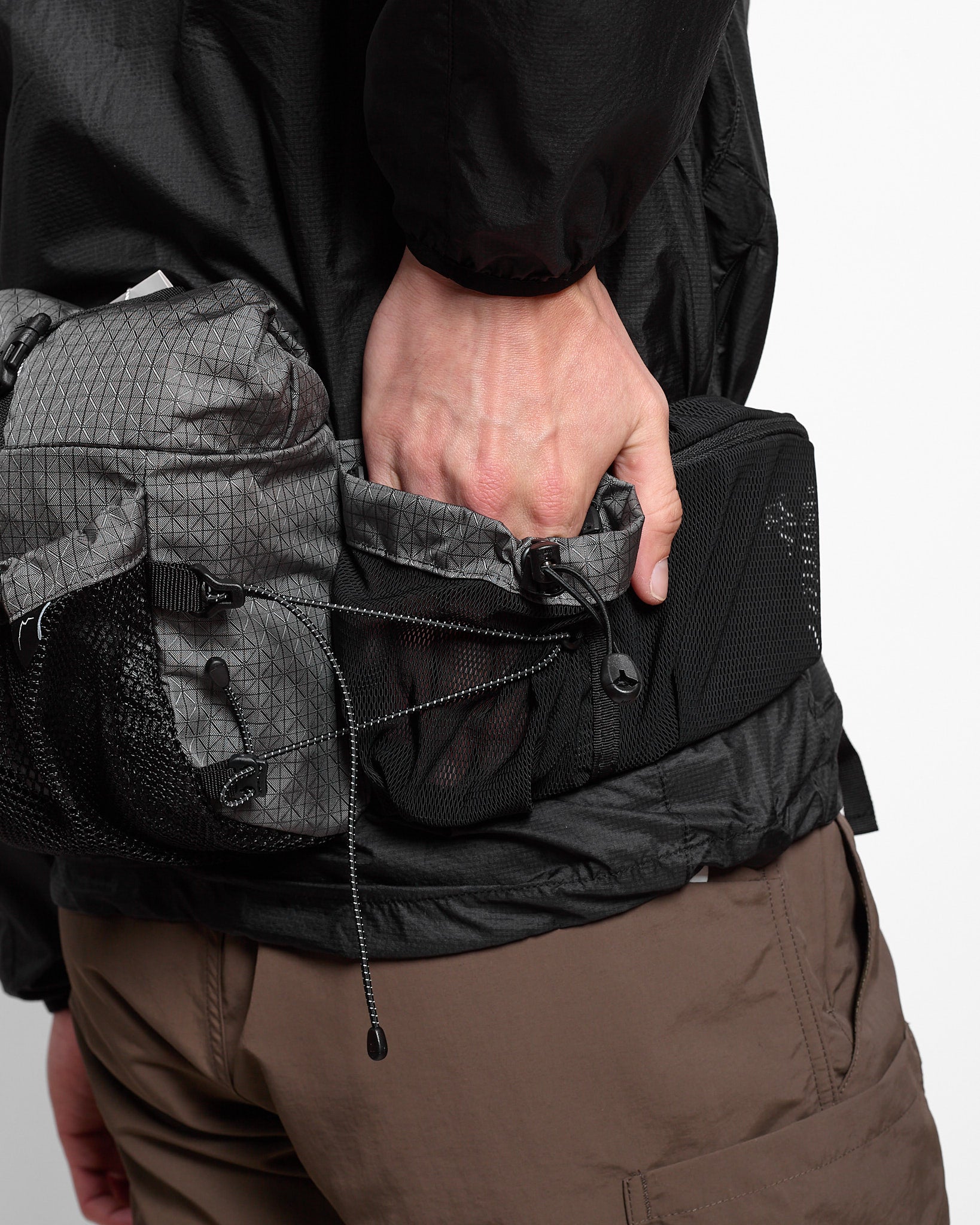 Fanny Pack in B-Grid Grey ~ Windthrow