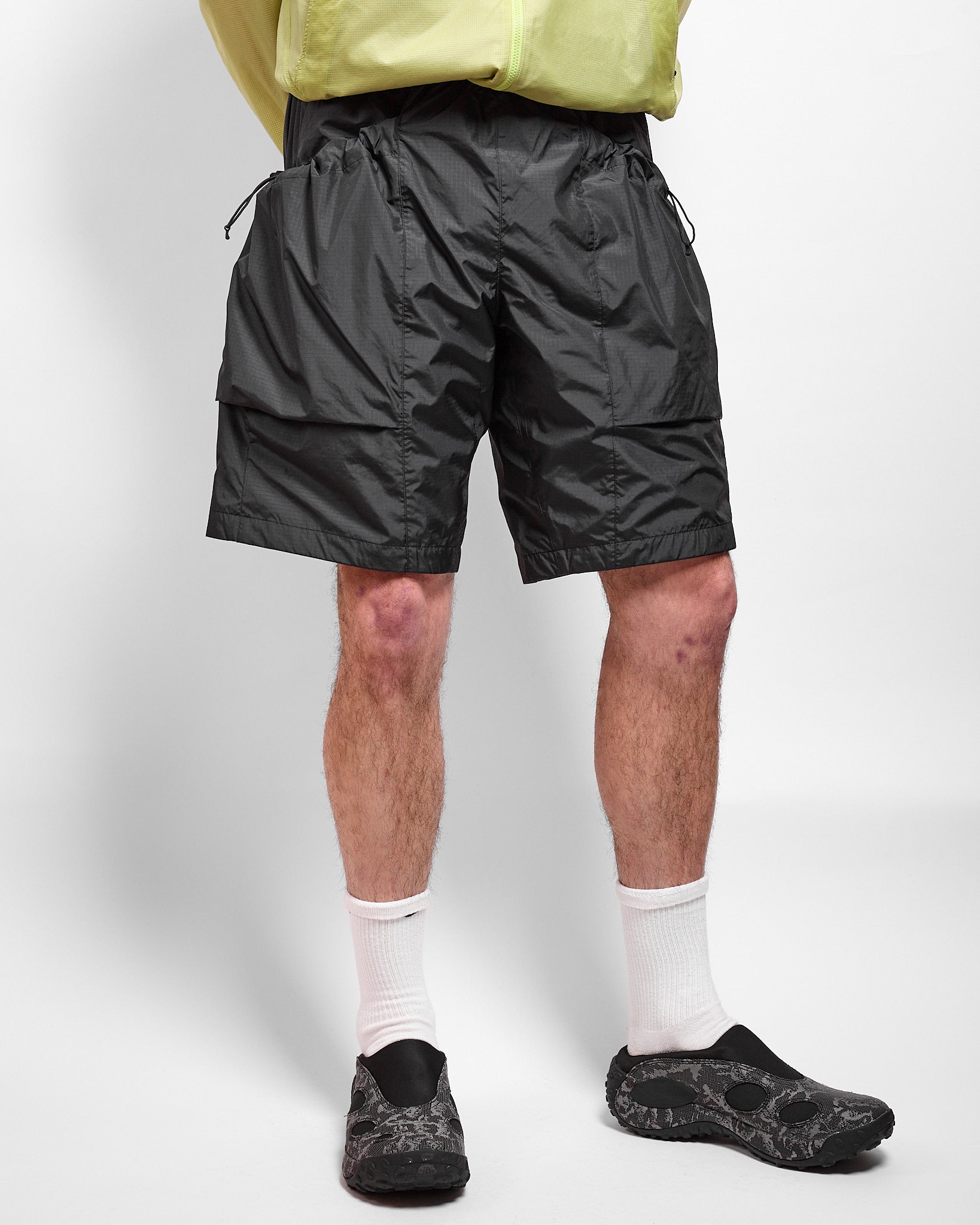 Rip-Stop Shorts in Black ~ Windthrow