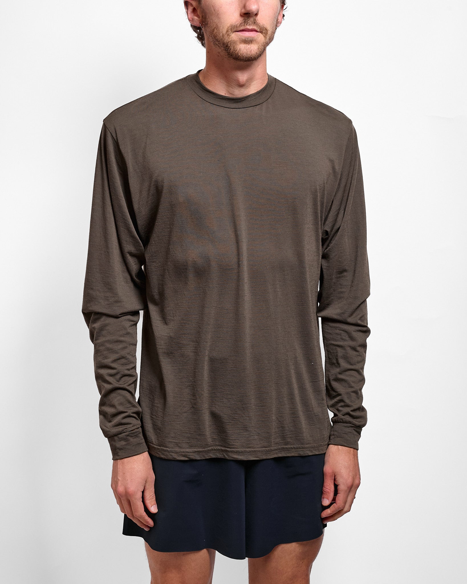 Creeper Crew Merino in Black Olive ~ Windthrow