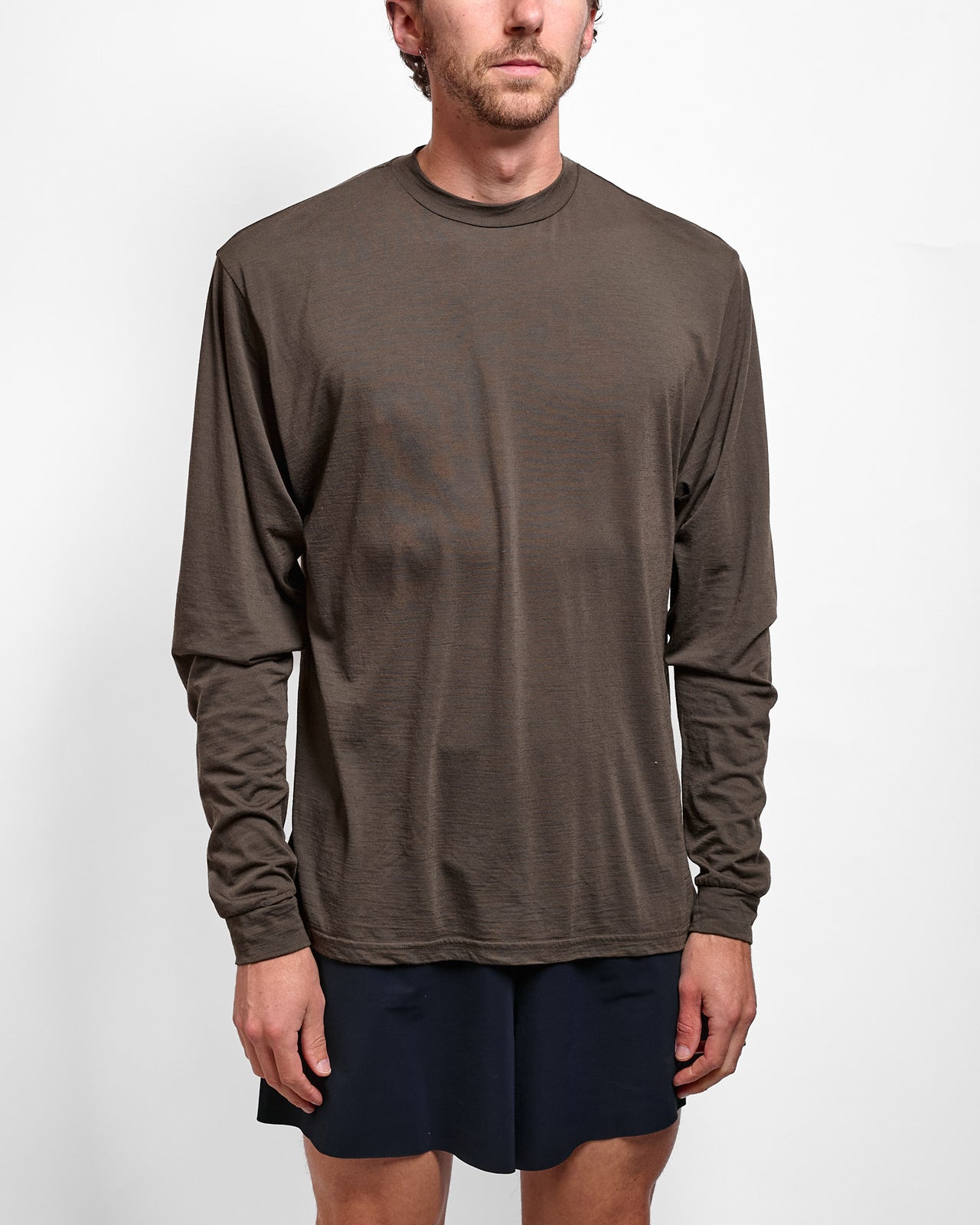 Creeper Crew Merino in Black Olive