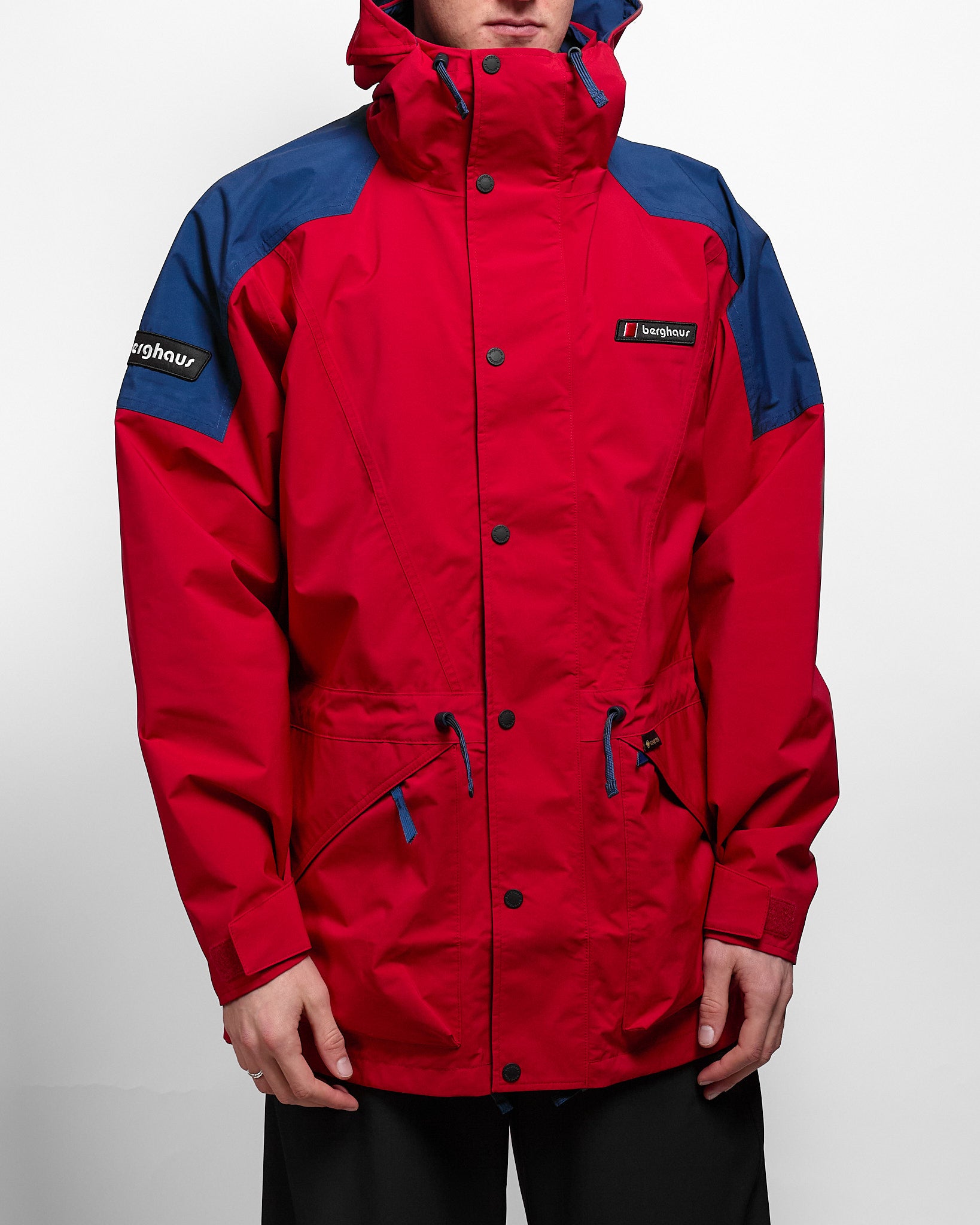 Meru Mountain Gore-Tex Jacket in Red/Blue ~ Windthrow