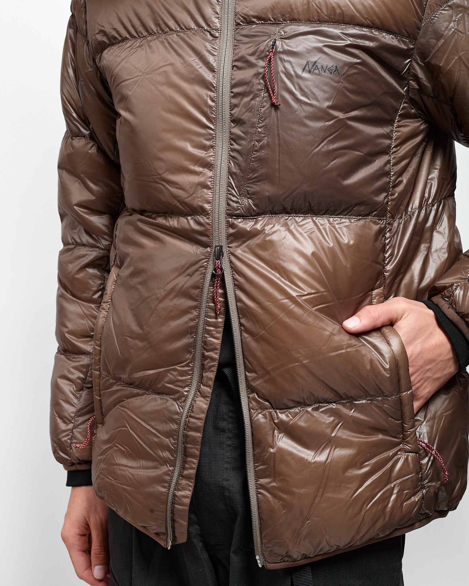 Mountain Lodge Down Jacket in Mocha ~ Windthrow