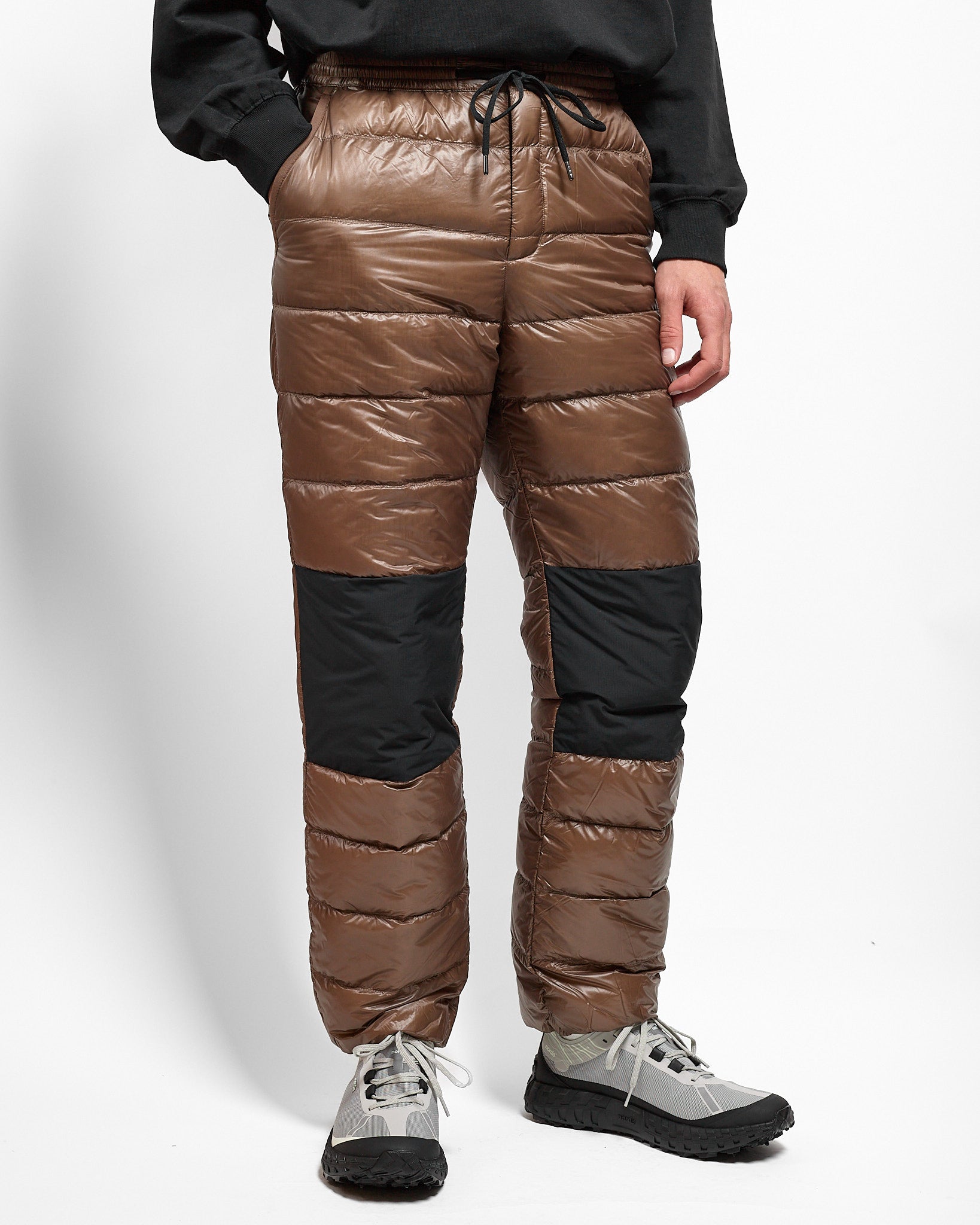 Mountain Lodge Down Pants in Mocha ~ Windthrow
