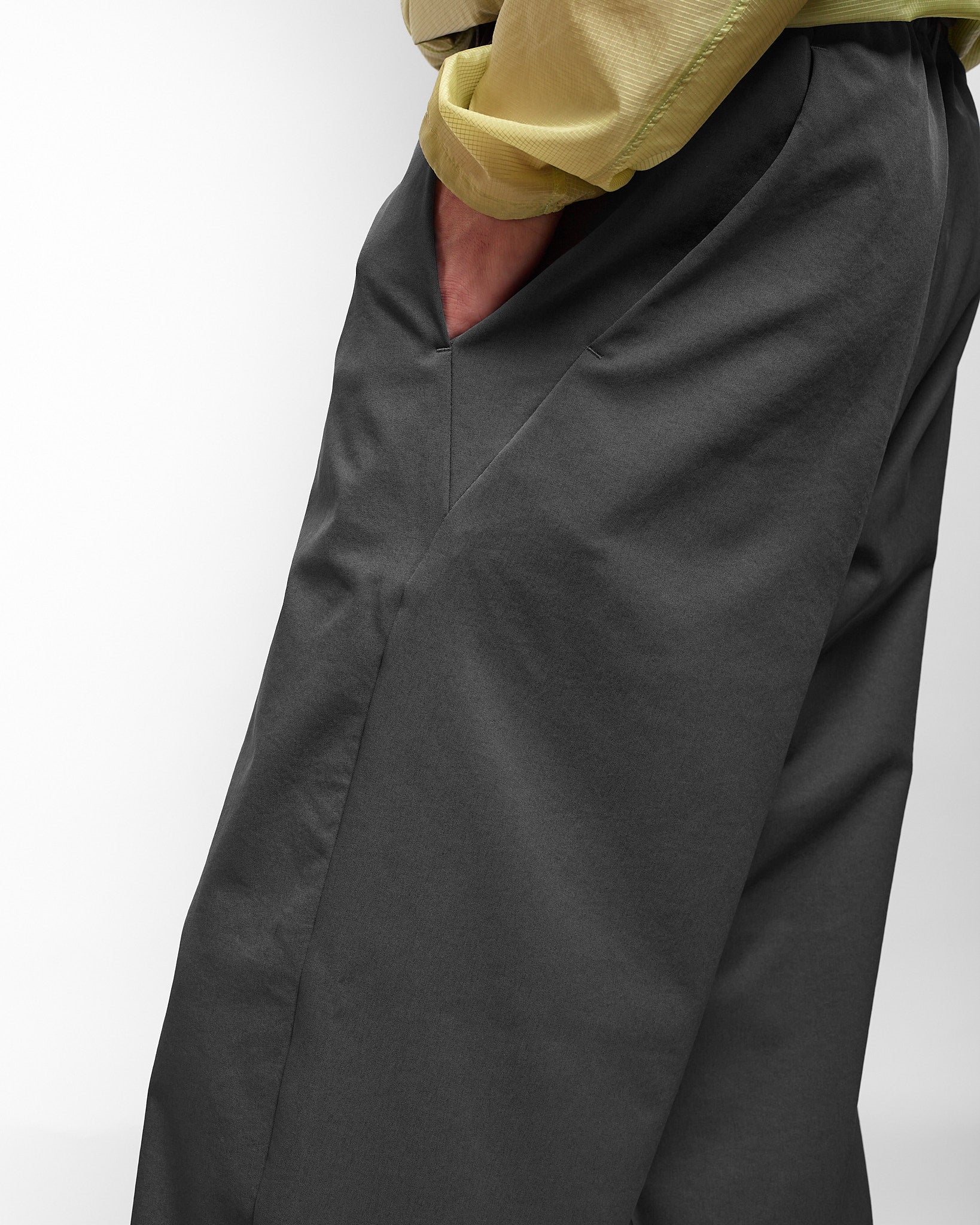 Baggy Straight Pants in Deep Charcoal ~ Windthrow