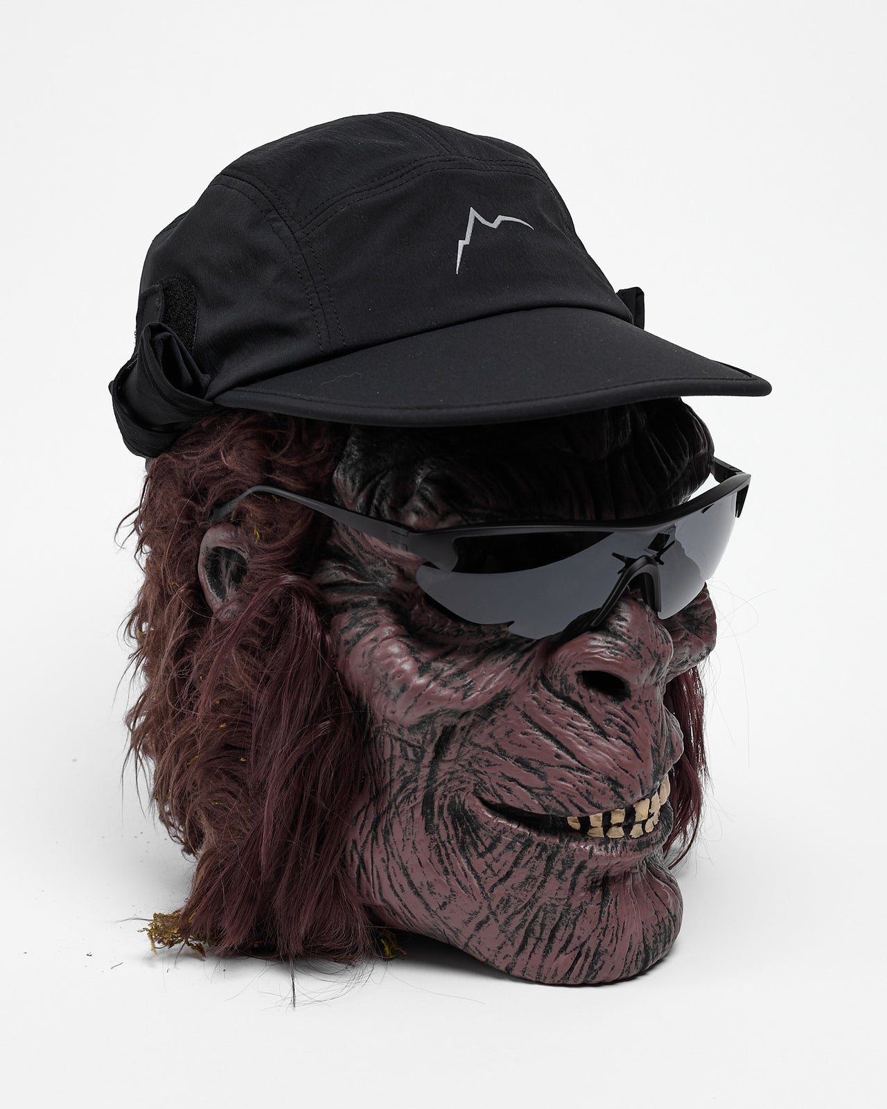 Solid Visor Cap in Black