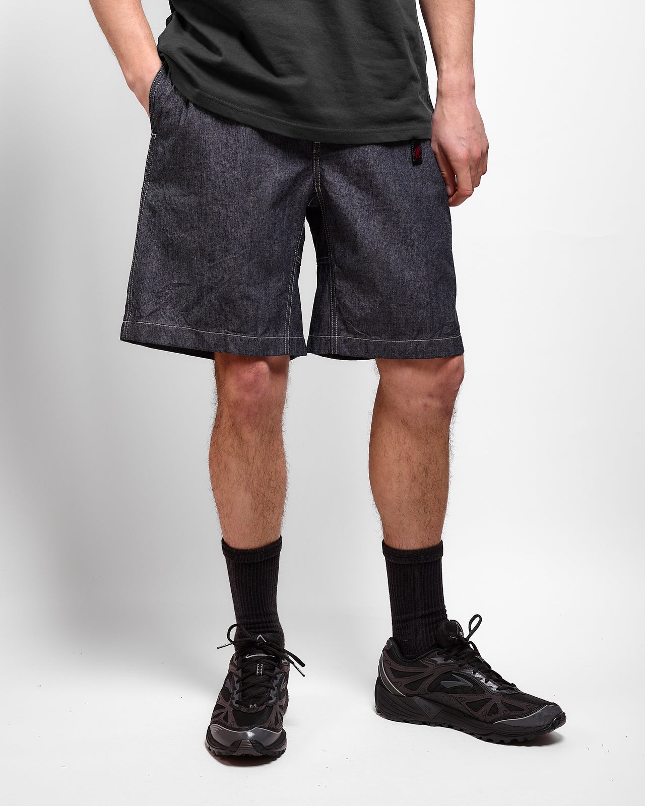 Japanese Chambray Short in Navy