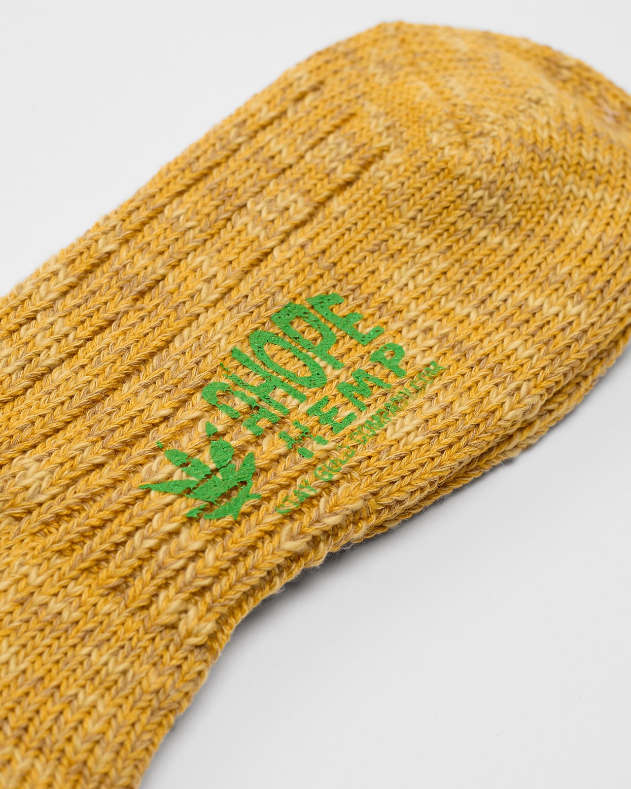 Hemp Crew Sock in Mustard